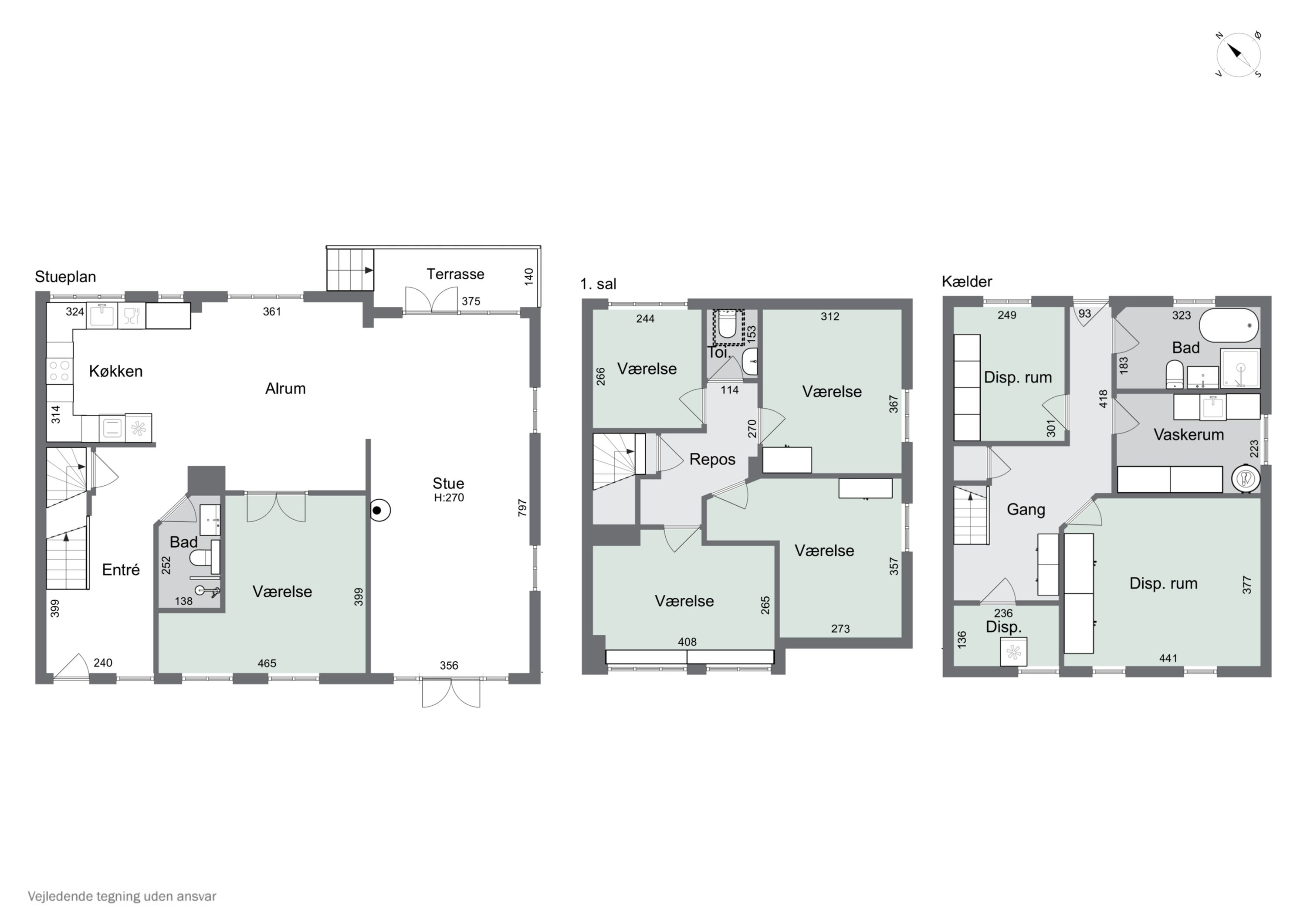 Plantegninger billede af Baunehøjvej 3, 2800 Kongens Lyngby