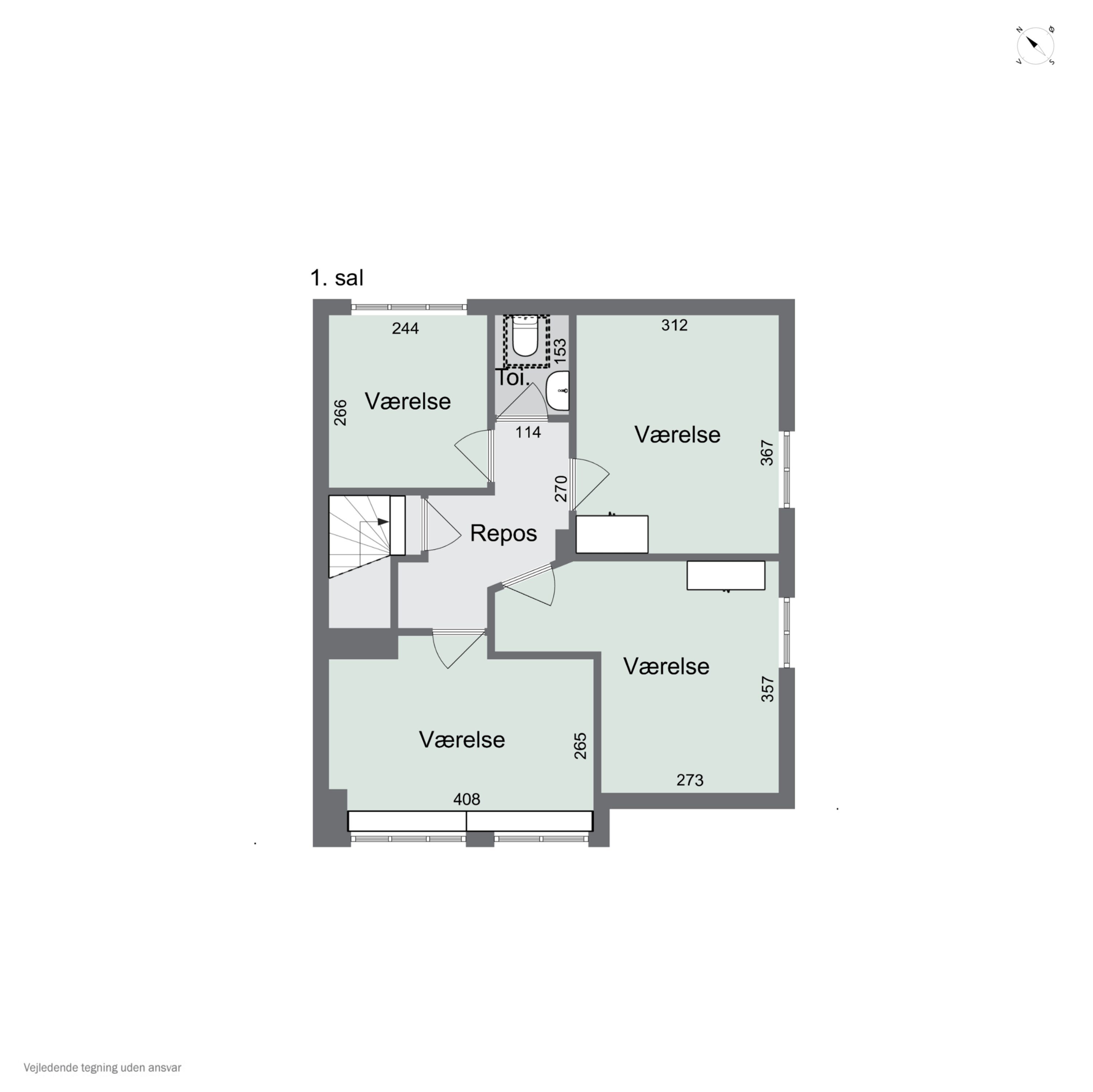 Plantegninger billede af Baunehøjvej 3, 2800 Kongens Lyngby