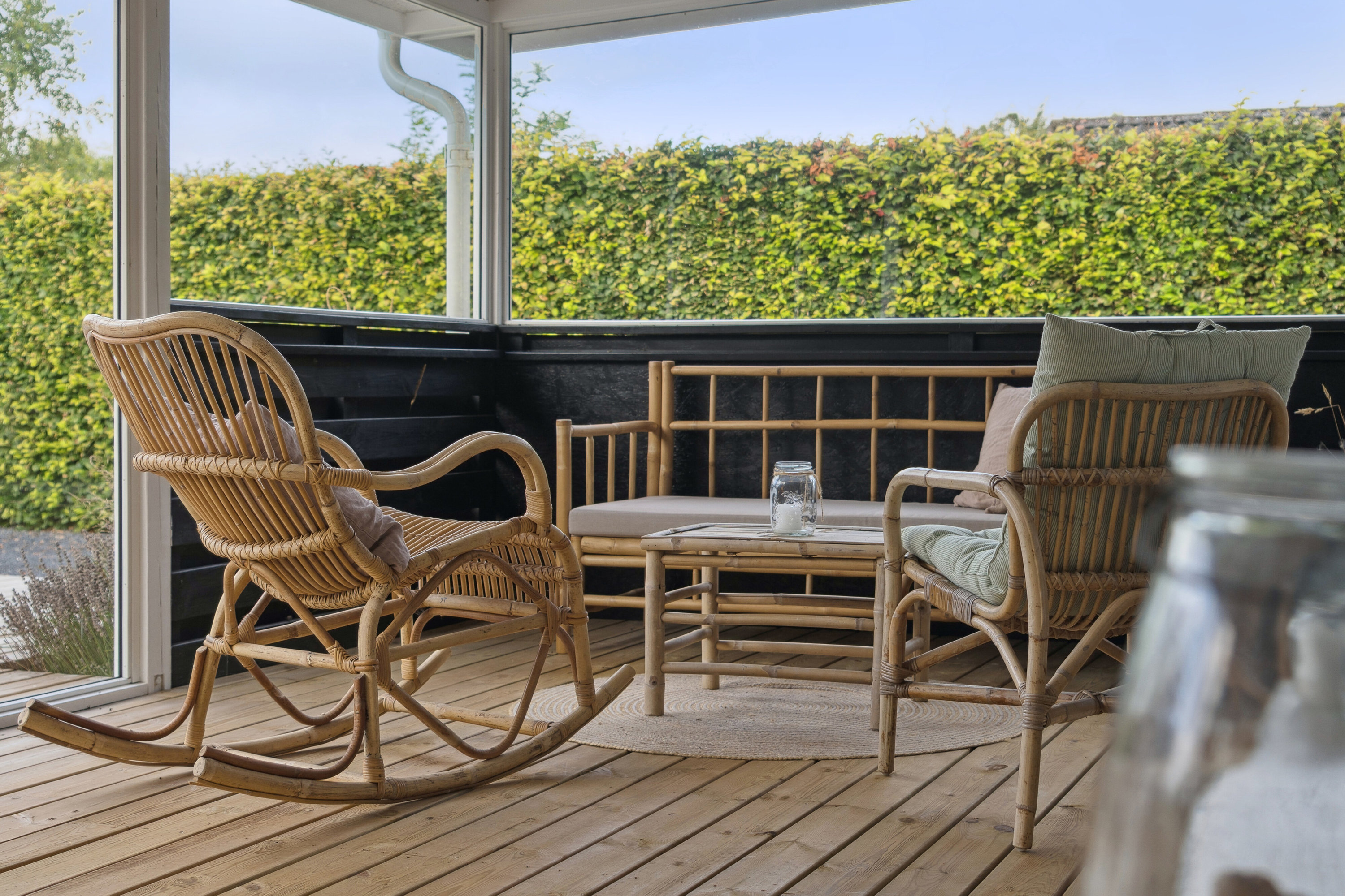 Fremhævet overdækket terrasse billede i fuldskærmstilstand. Billede af Rødhalsevej 14, Ll Kongsmark, 4200 Slagelse