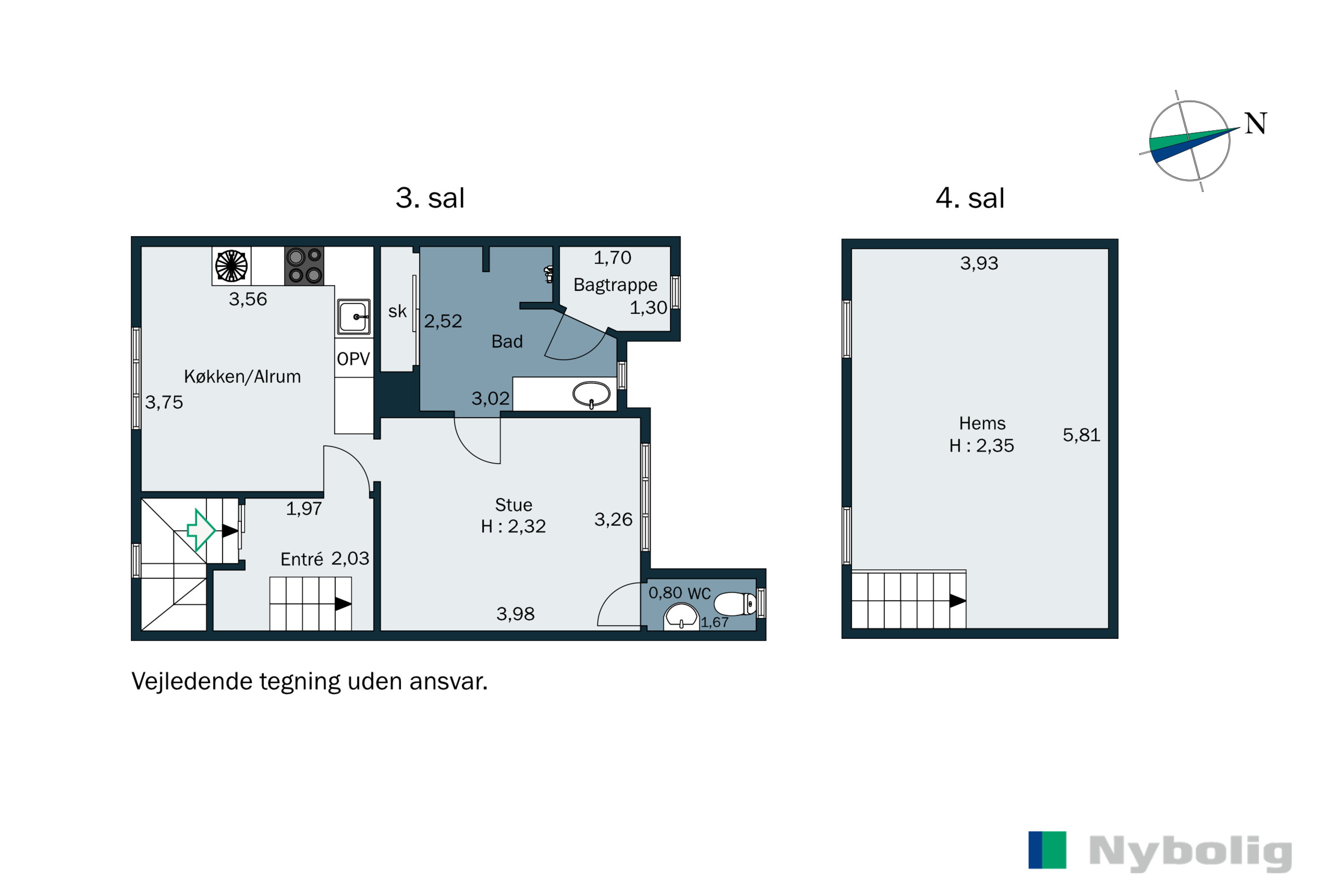 Plantegninger billede af Peder Skrams Gade 16, 3., Trøjborg , 8200 Aarhus N