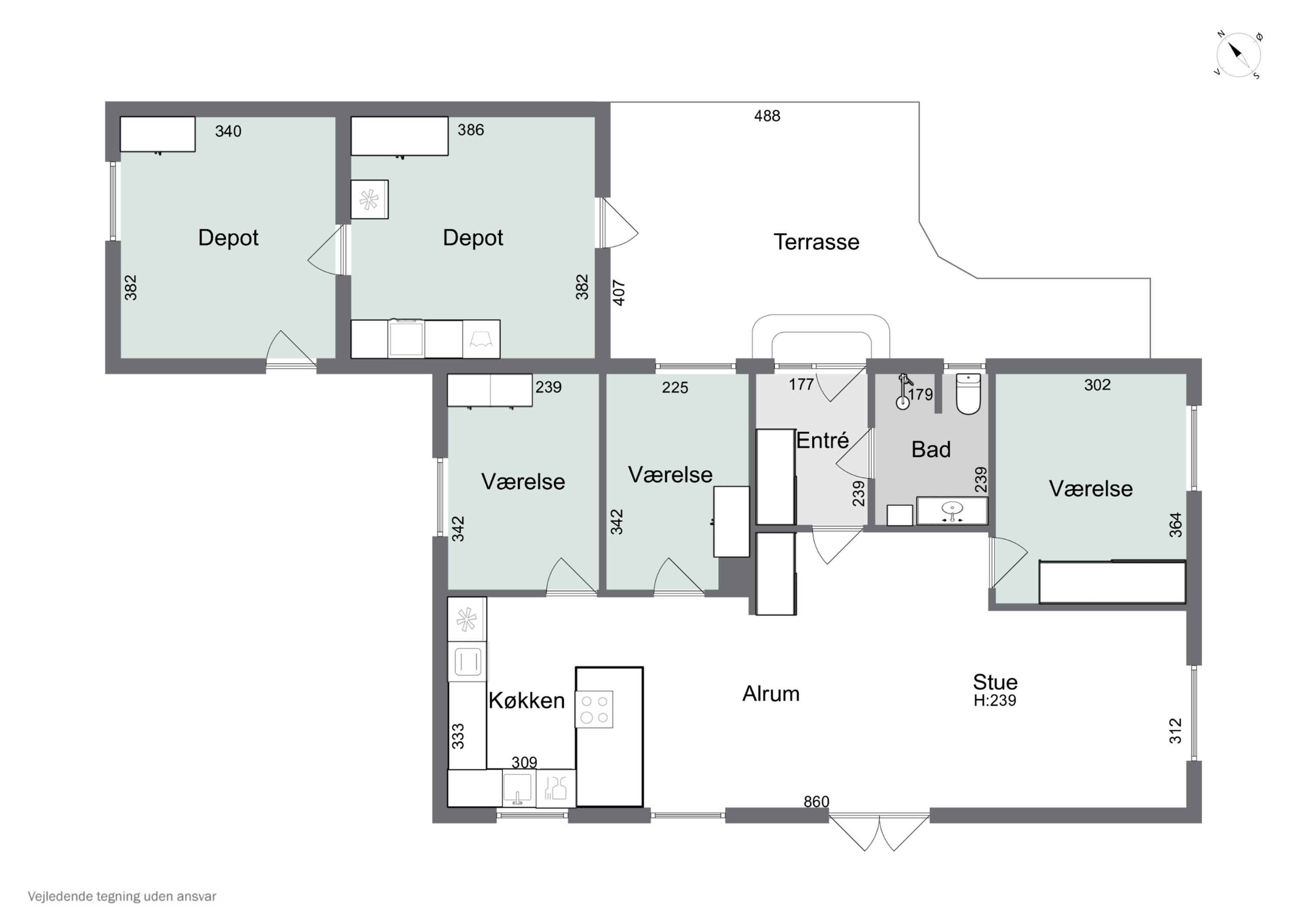 Plantegninger billede af Bakken 35, Ydby, 7760 Hurup Thy