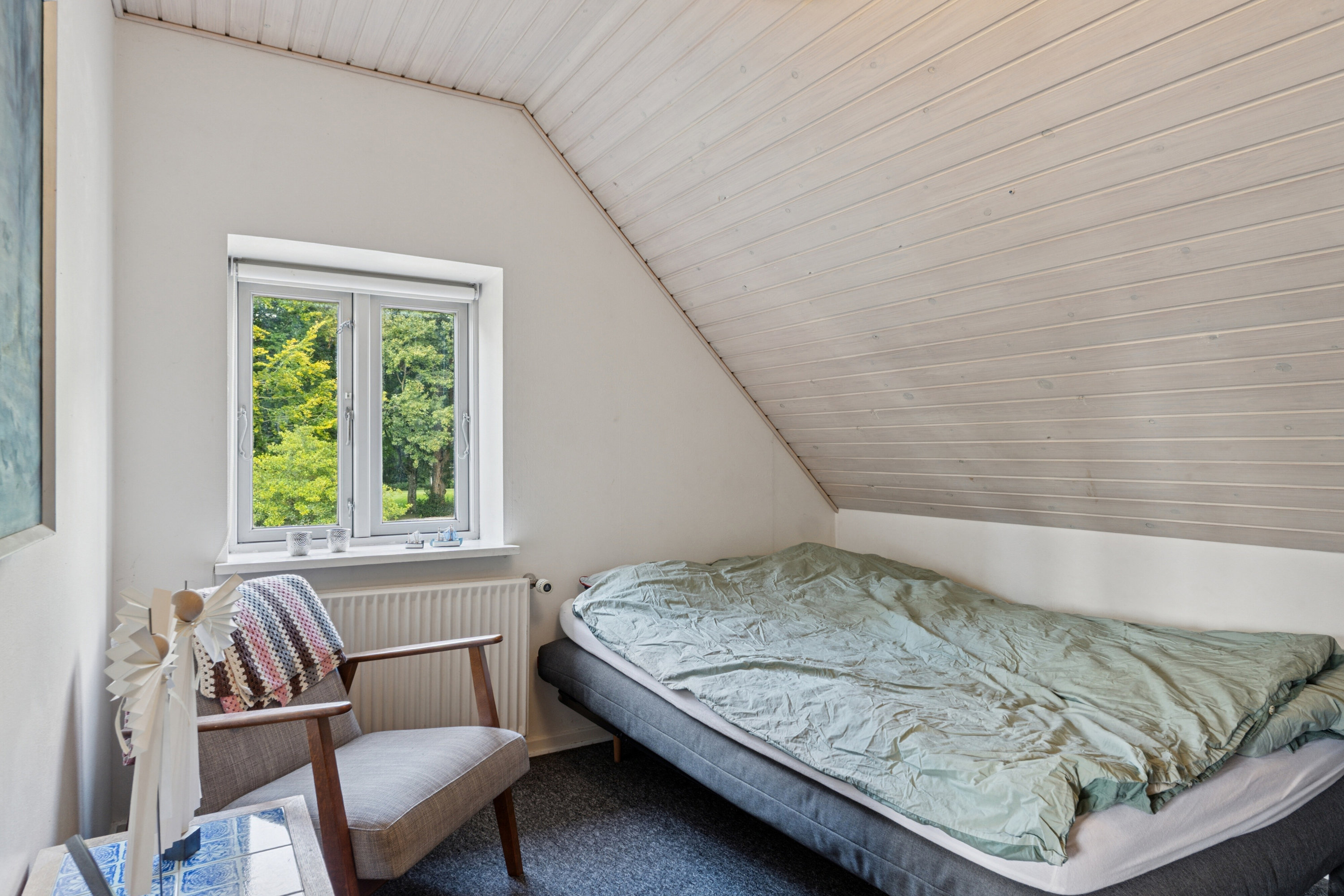 Fremhævet soveværelse billede i fuldskærmstilstand. Billede af Ebstrupvej 10, 8600 Silkeborg