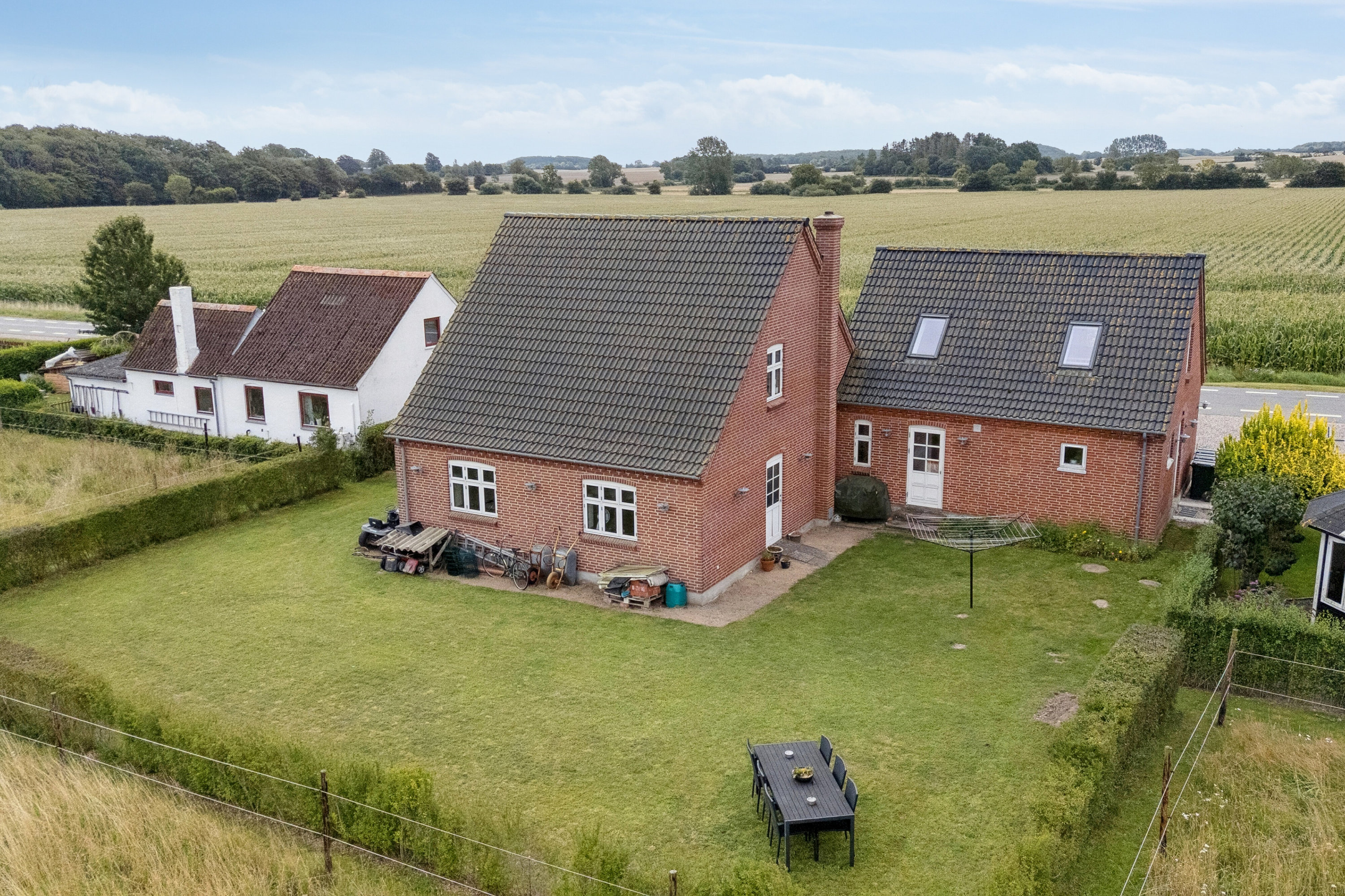 Fremhævet set fra haven billede i fuldskærmstilstand. Billede af Spodsbjergvej 257, Long. Sand, 5900 Rudkøbing