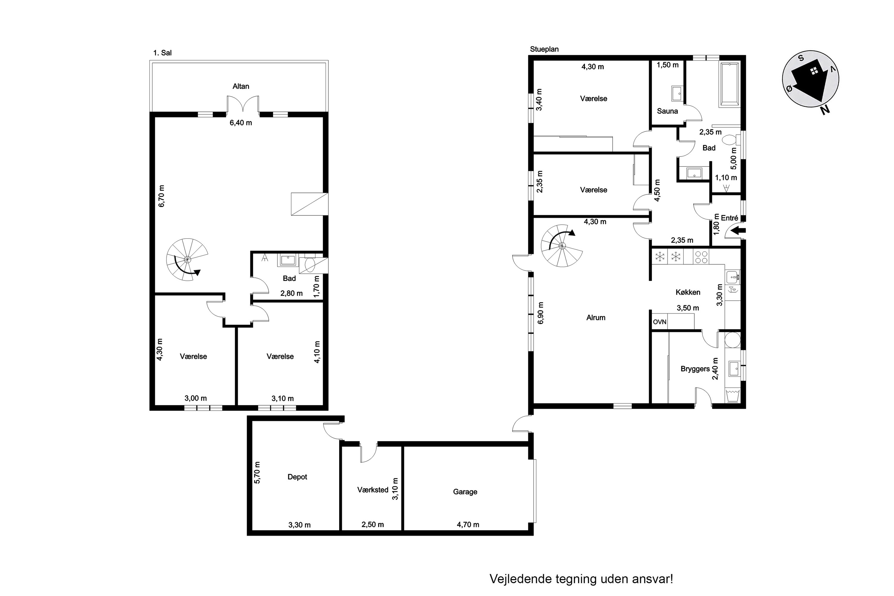 Plantegninger billede af Markledet 55, 6950 Ringkøbing