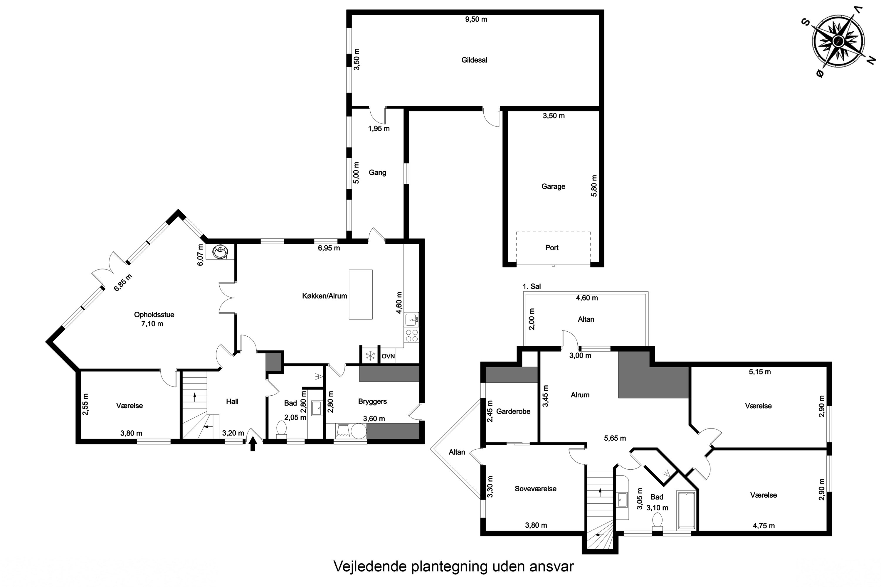 Plantegninger billede af Fåruplund 1, 7300 Jelling