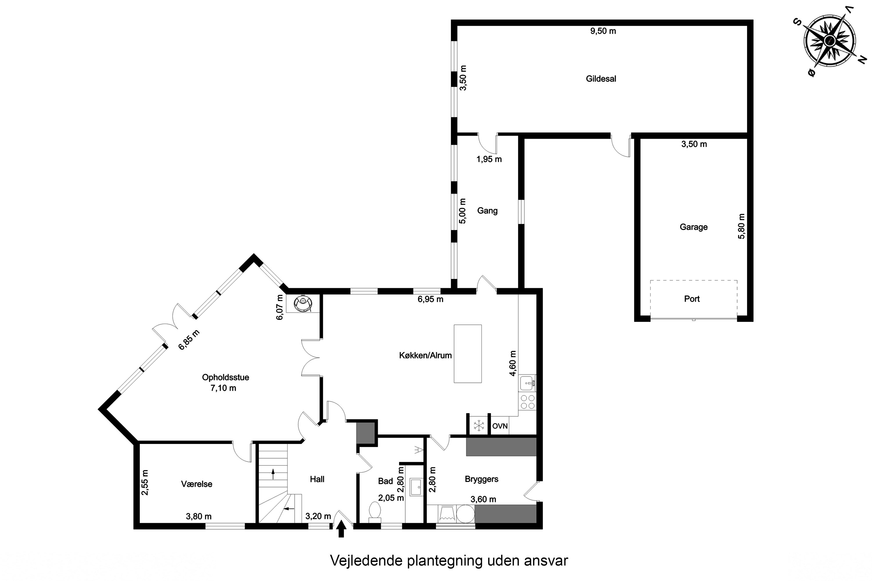 Plantegninger billede af Fåruplund 1, 7300 Jelling