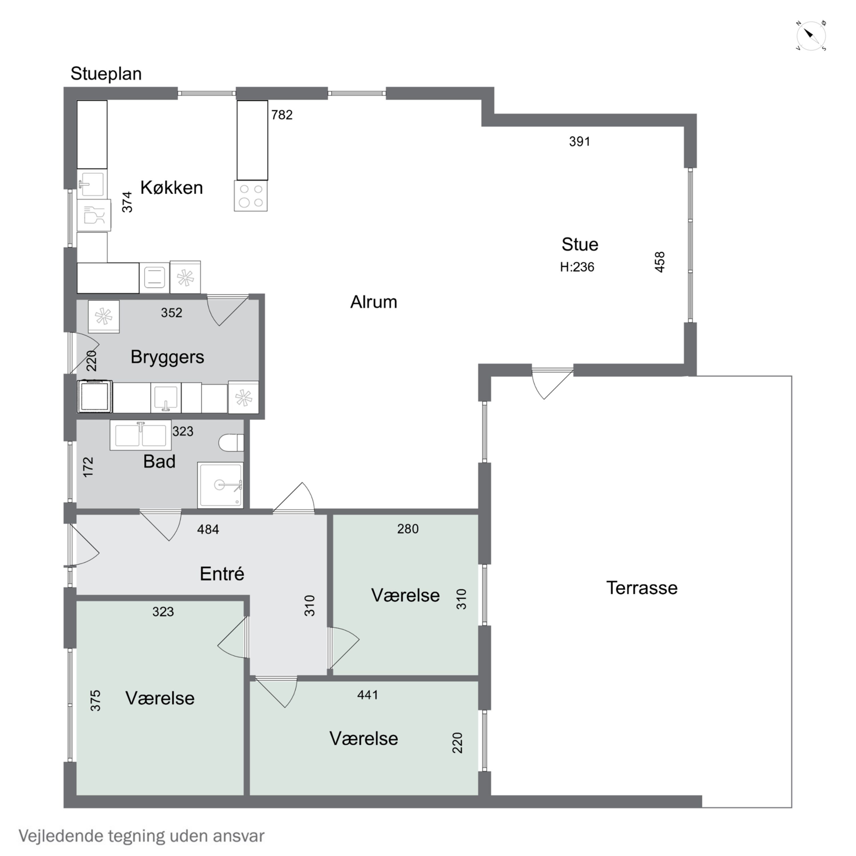 Plantegninger billede af Mosevænget 4, Krarup, 5750 Ringe