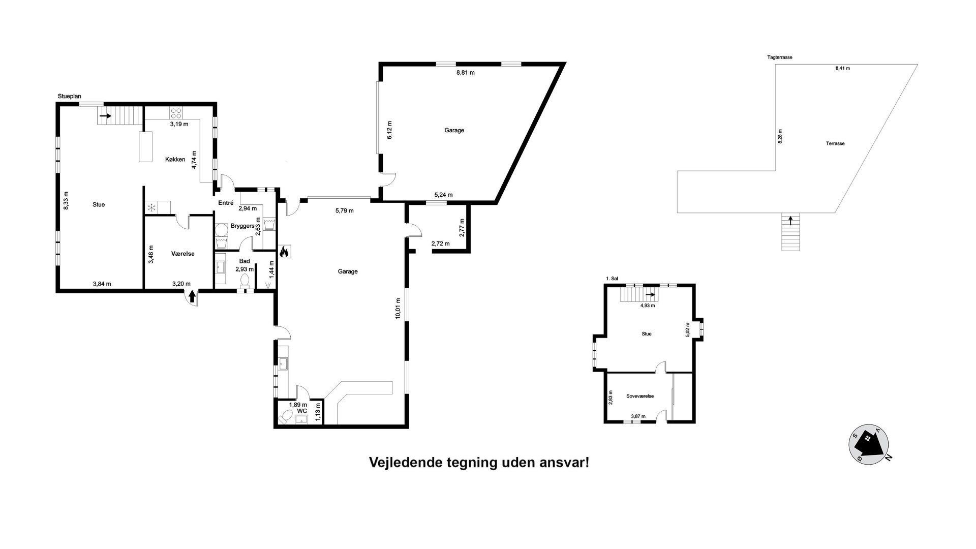 Plantegninger billede af Skærumvej 17, Lendum, 9870 Sindal