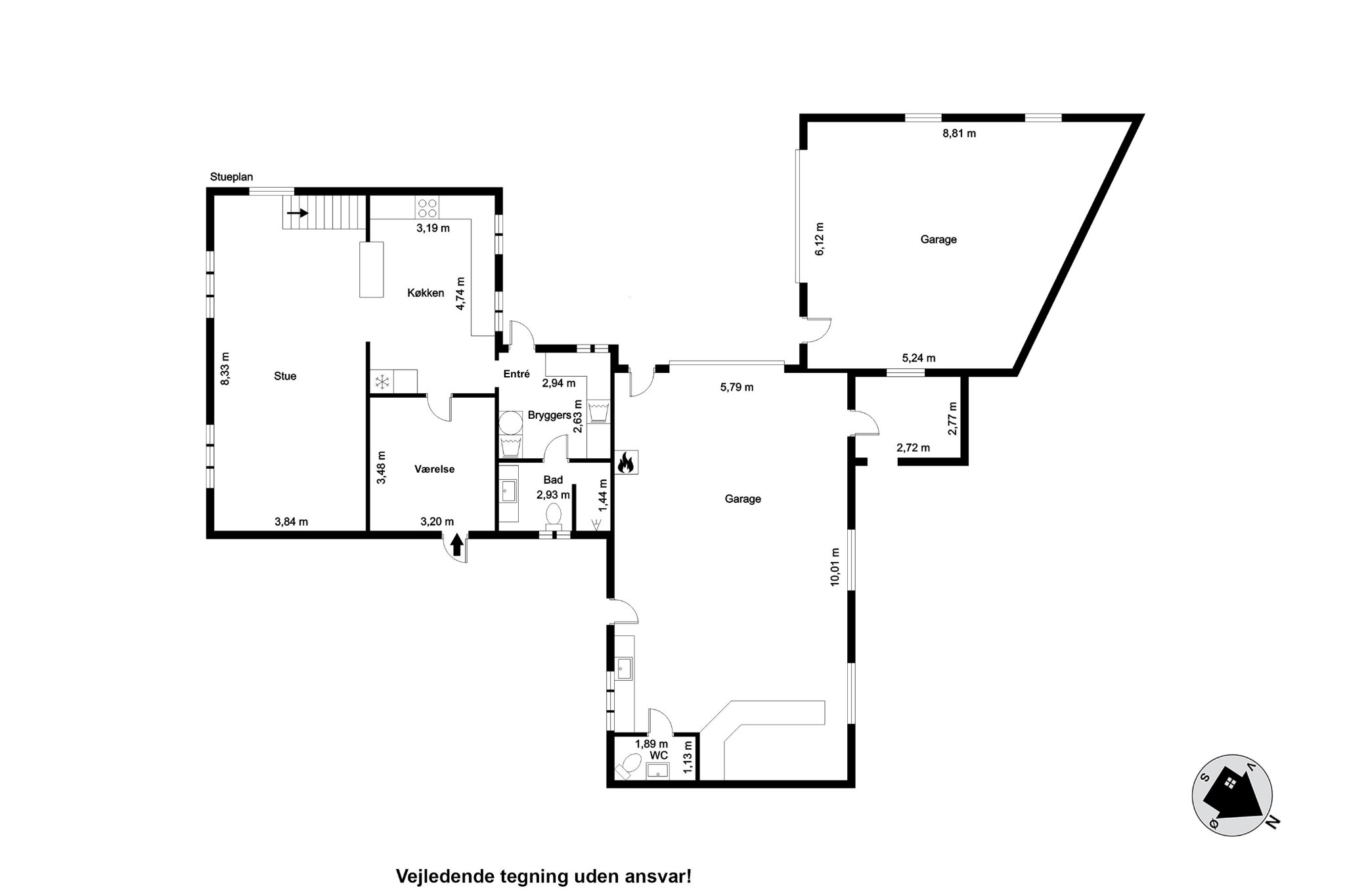 Plantegninger billede af Skærumvej 17, Lendum, 9870 Sindal