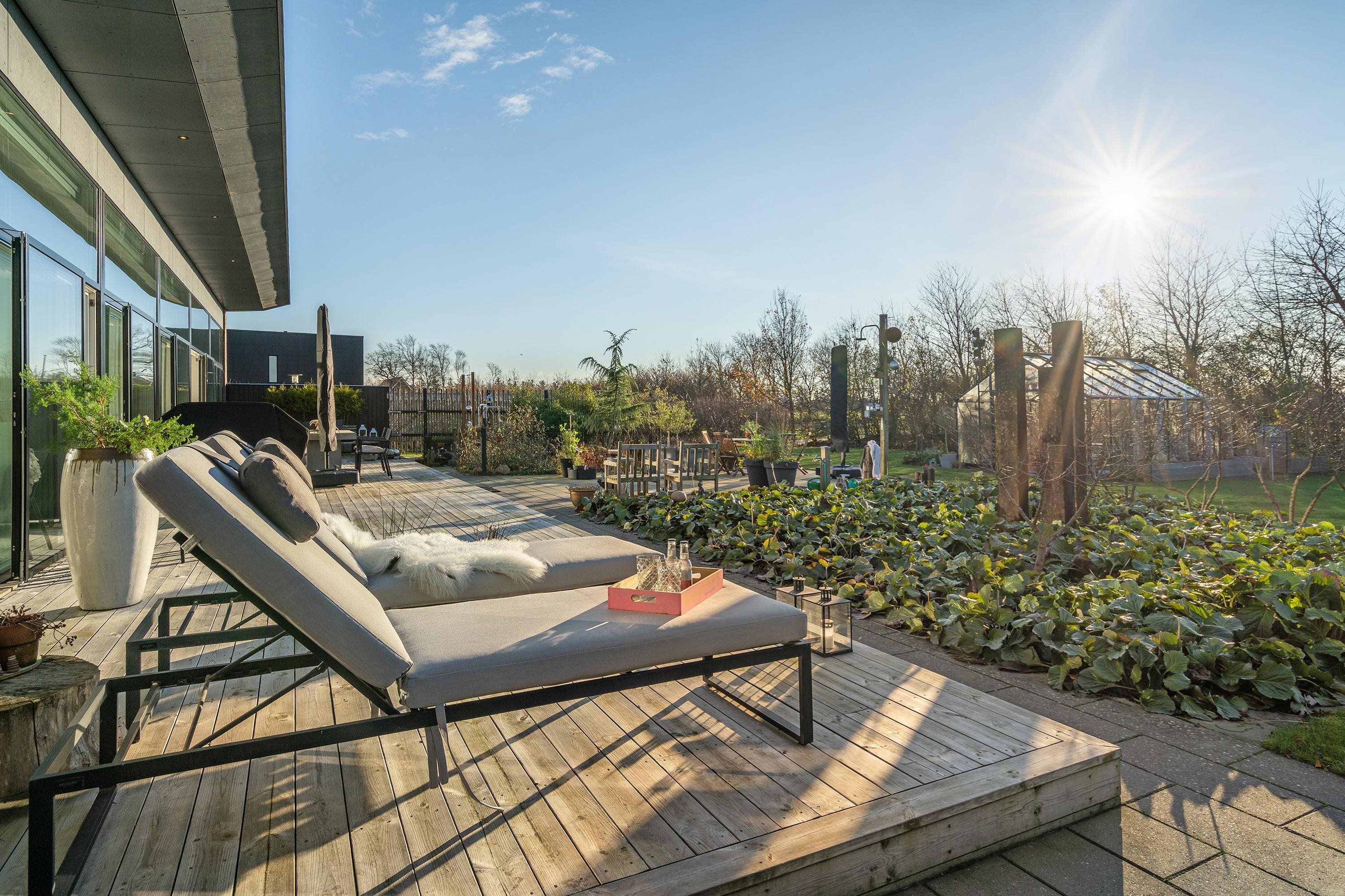 Fremhævet terrasse billede i fuldskærmstilstand. Billede af Bjerget 19, 6800 Varde