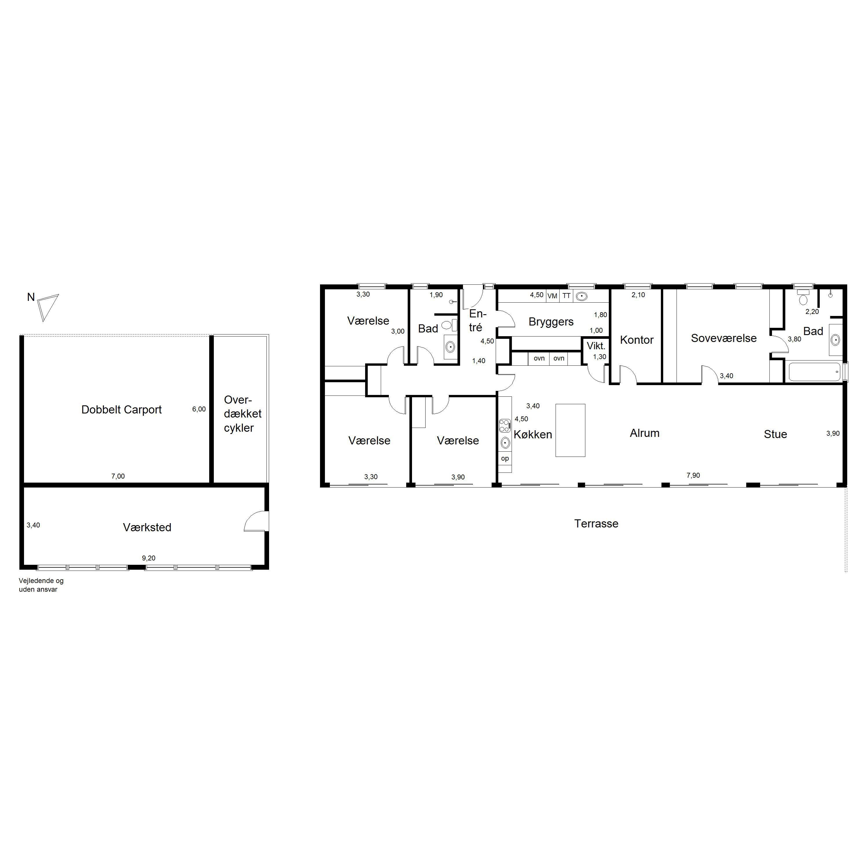 Plantegninger billede af Bjerget 19, 6800 Varde