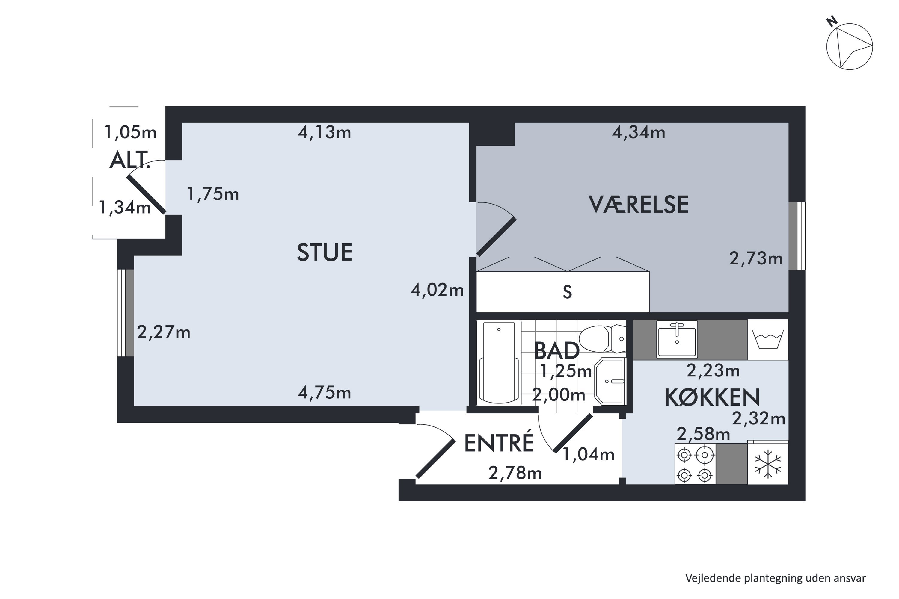 Plantegninger billede af Toggangen 5, 1. tv., 2730 Herlev