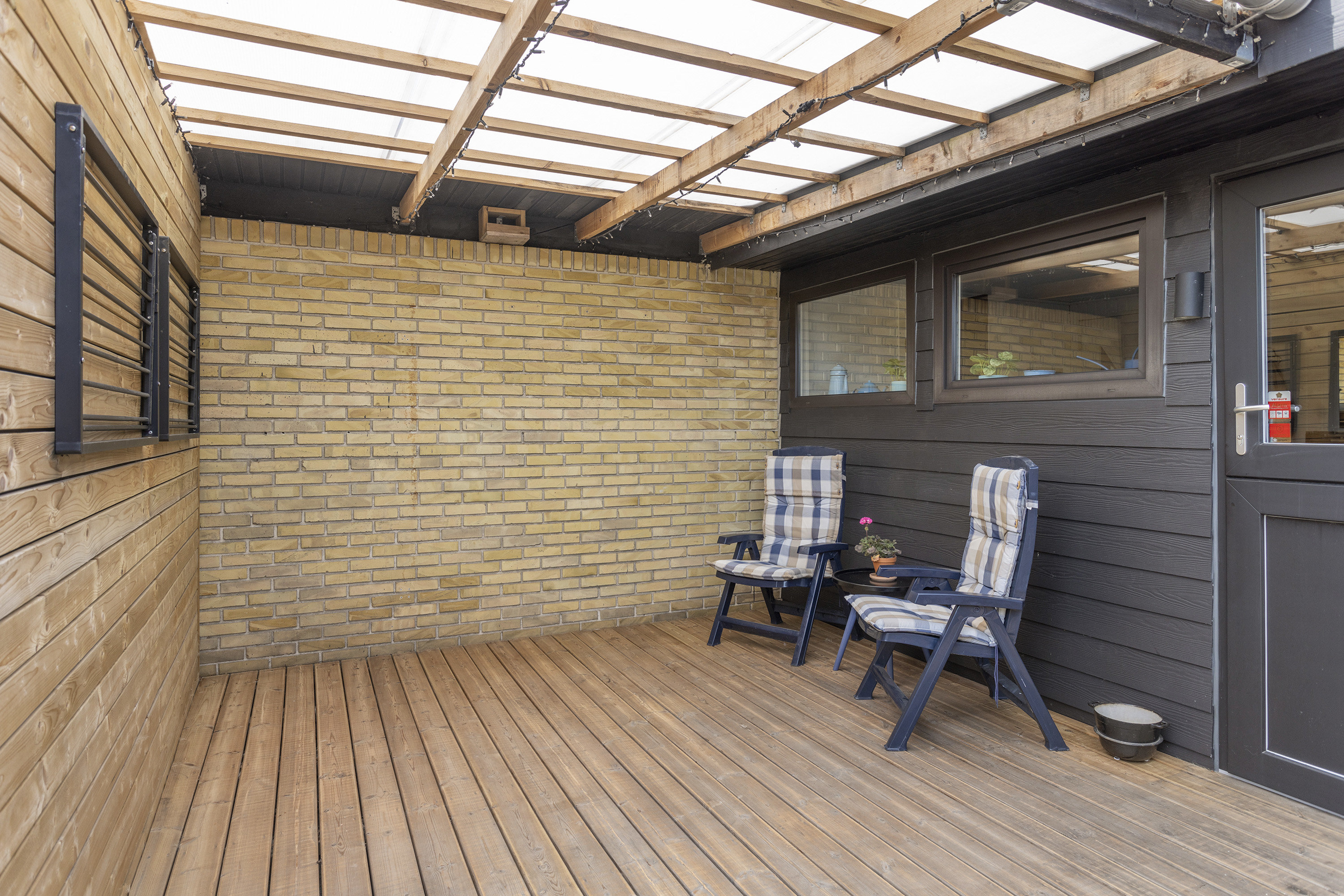 Fremhævet overdækket terrasse billede i fuldskærmstilstand. Billede af Rosenhaven 4, 9300 Sæby