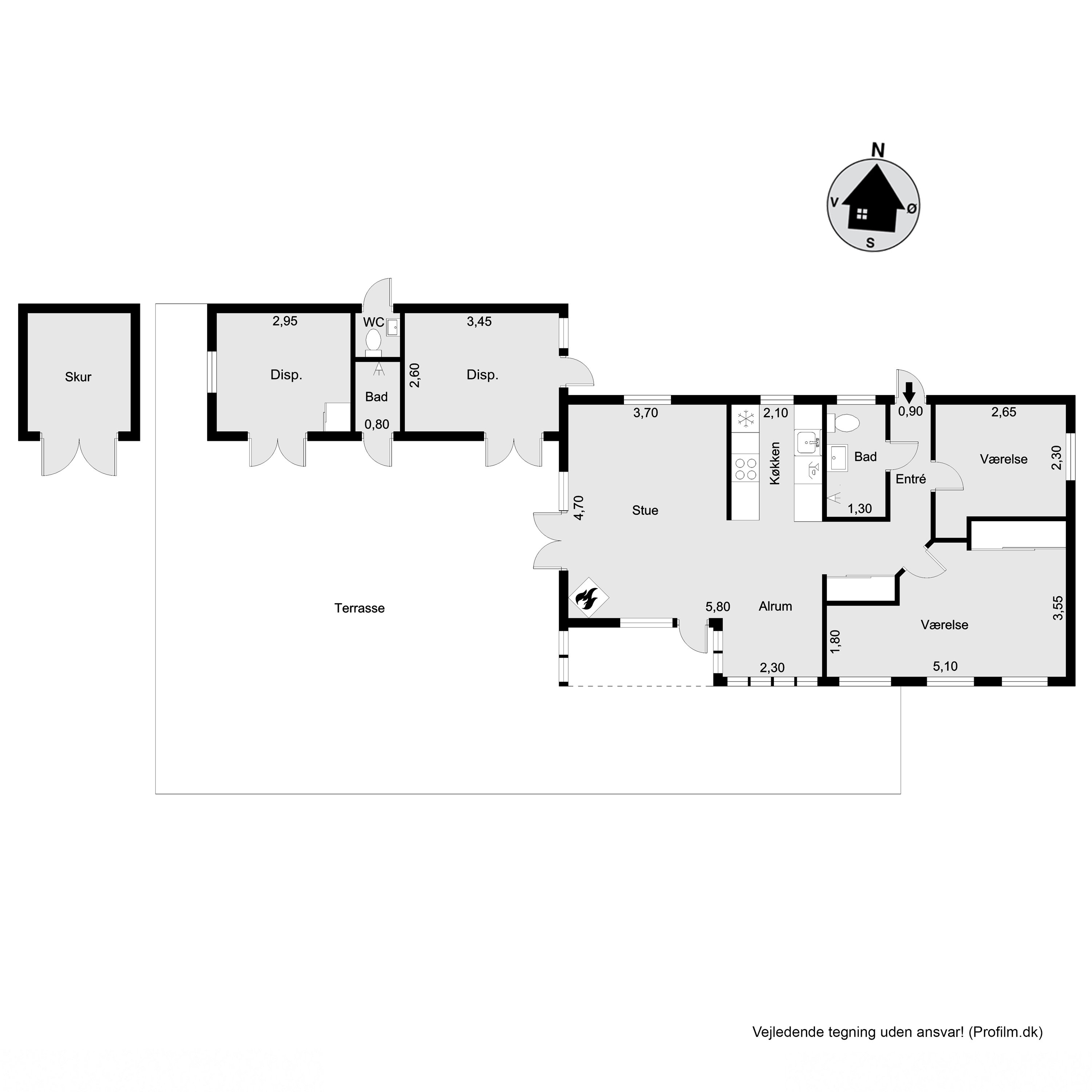 Plantegninger billede af Rugvænget 3, 3220 Tisvildeleje