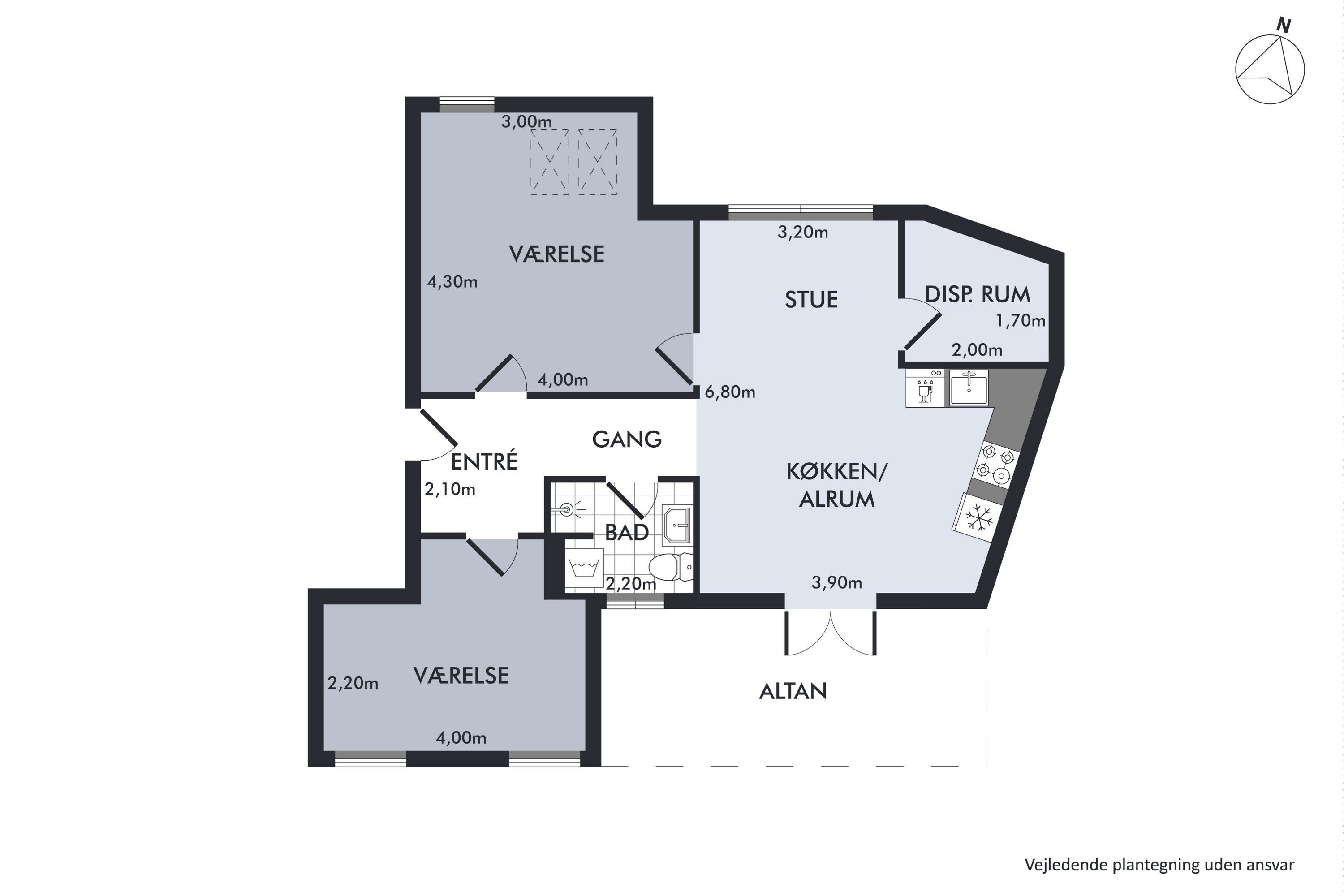 Plantegninger billede af Åboulevarden 55, 6. tv., 8000 Aarhus C