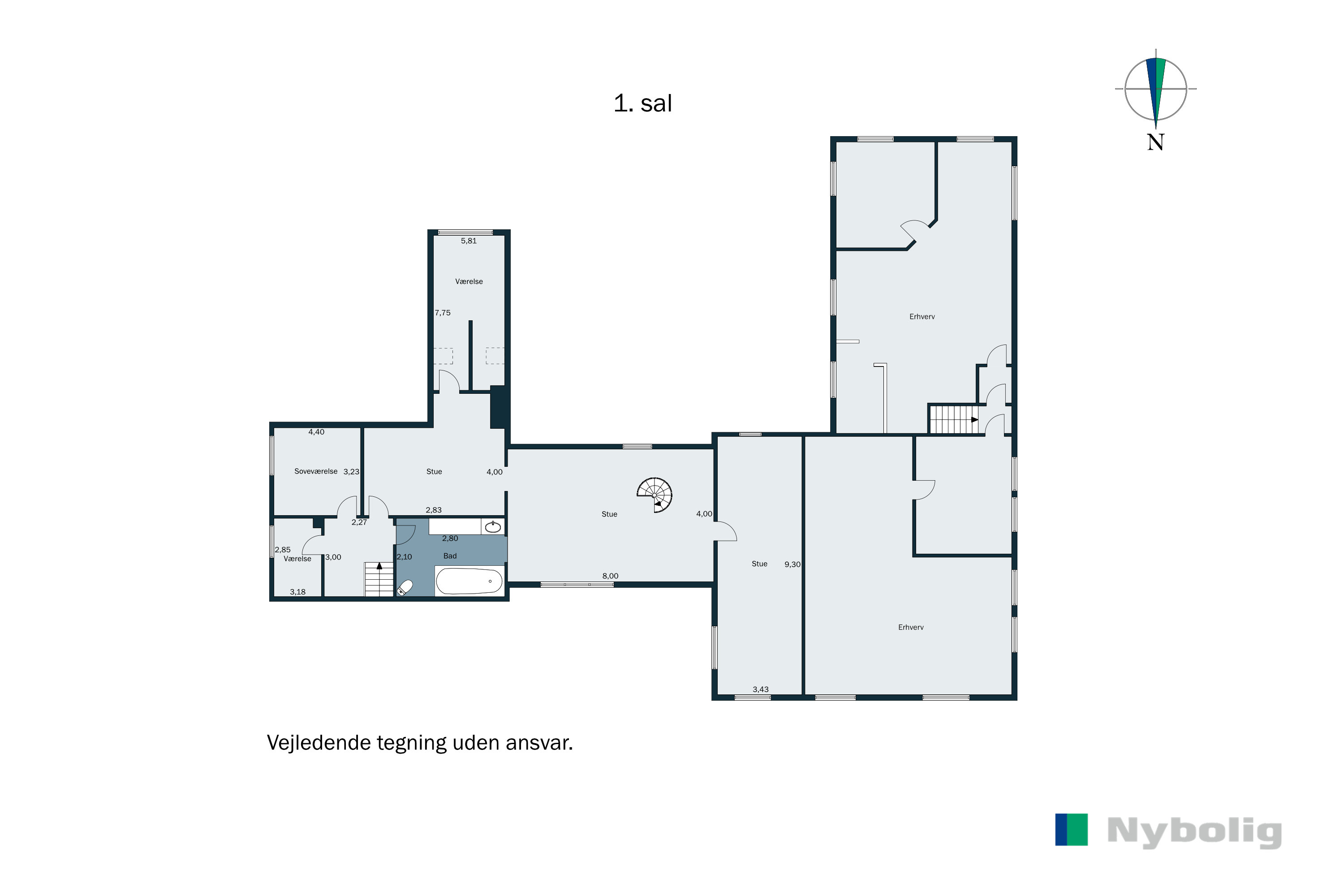 Plantegninger billede af Tværgade 17, 6621 Gesten