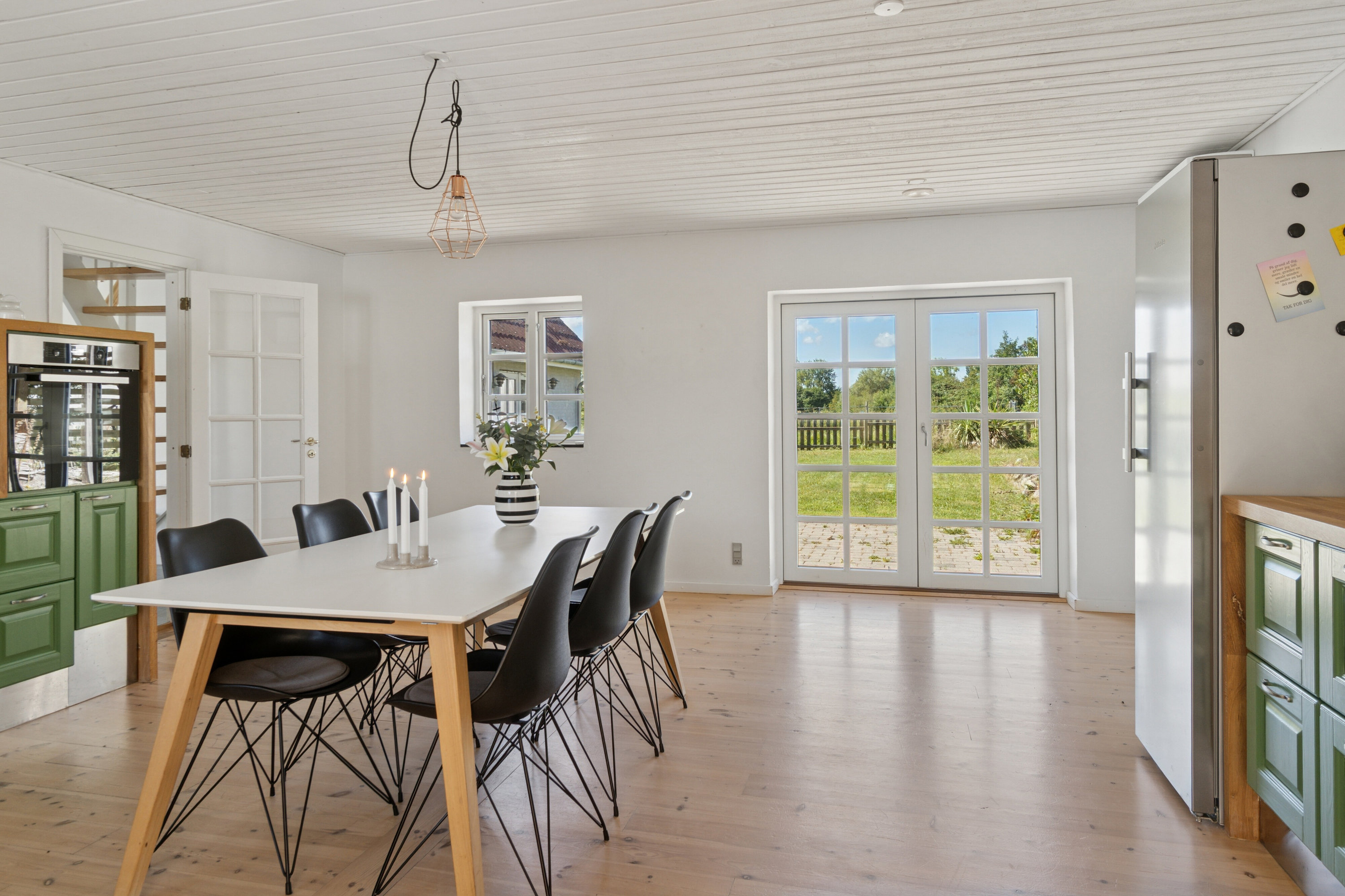 Fremhævet spisestue billede i fuldskærmstilstand. Billede af Aldersrovej 8, Værslev, 4400 Kalundborg