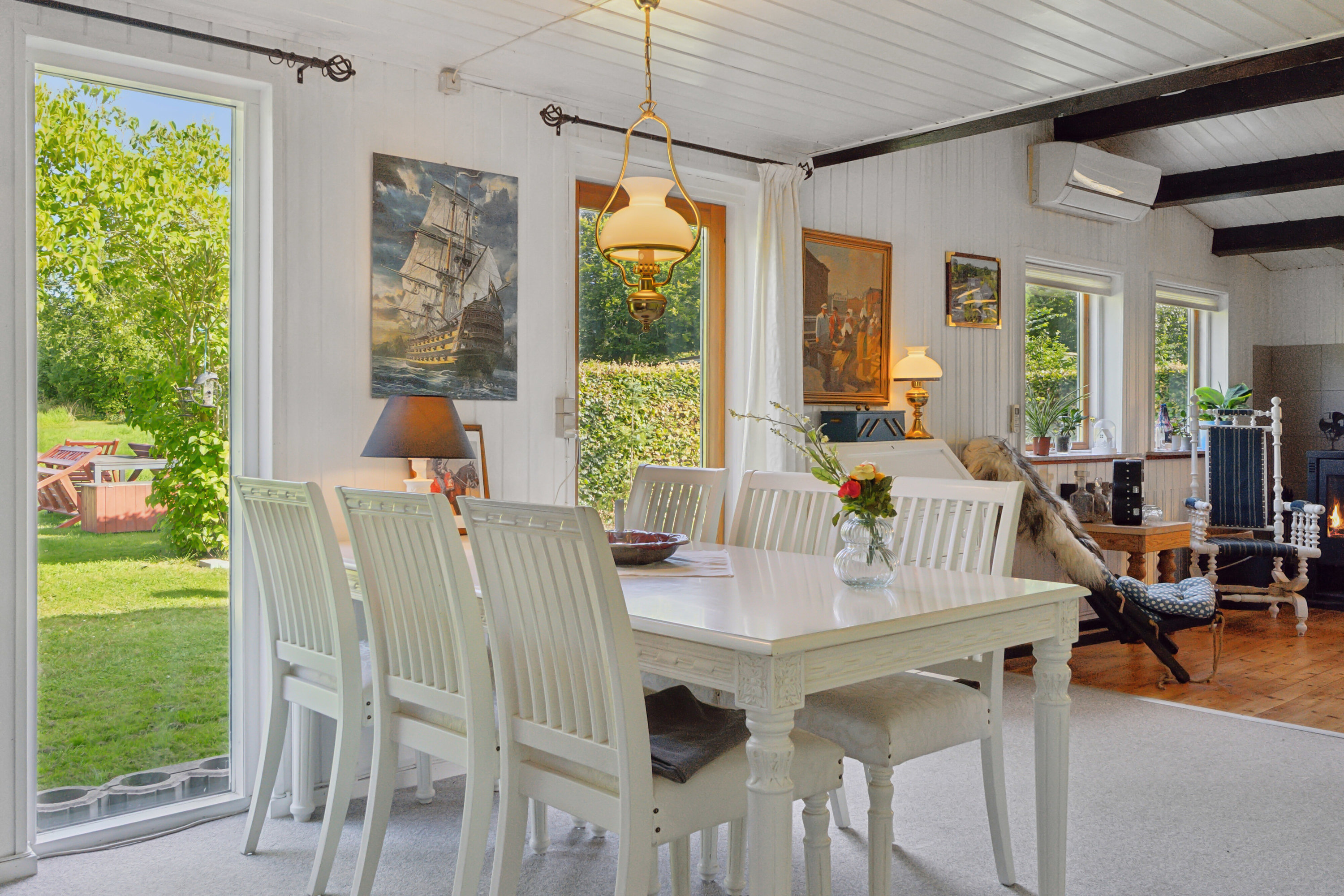 Fremhævet spisestue billede i fuldskærmstilstand. Billede af Møllebakken 48, 4793 Bogø By