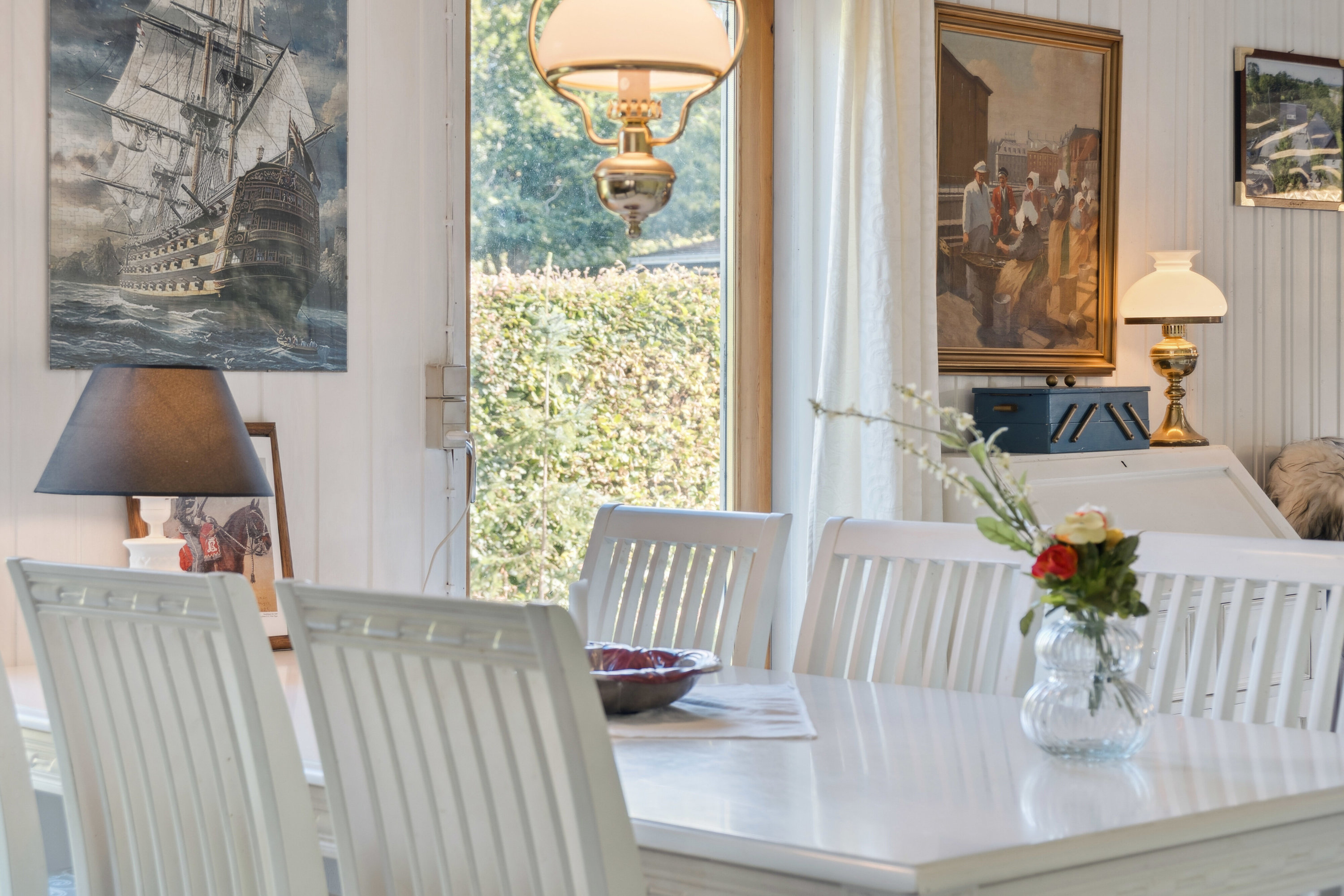 Fremhævet spisestue billede i fuldskærmstilstand. Billede af Møllebakken 48, 4793 Bogø By