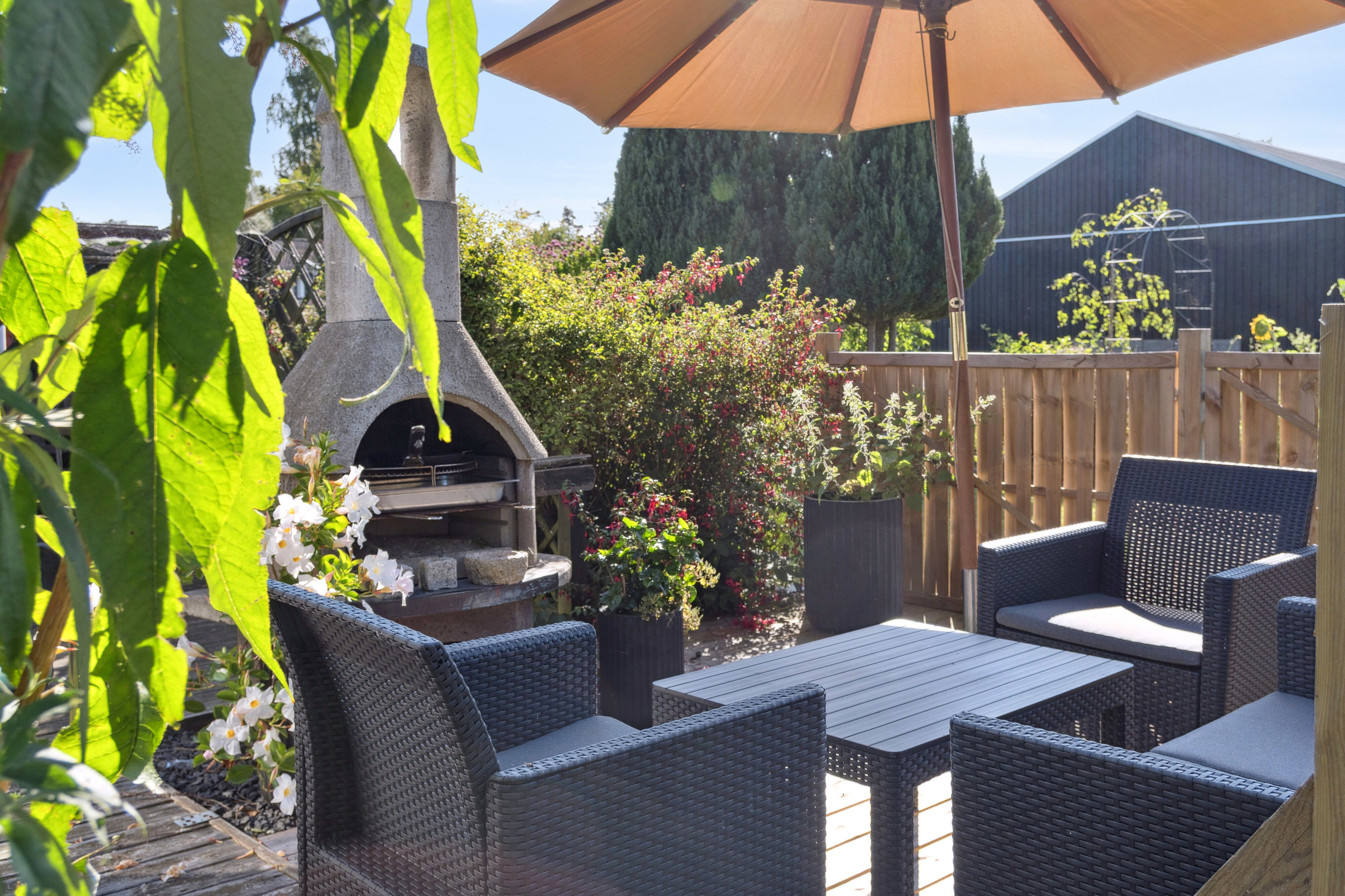 Miniaturebillede 1: terrasse. Billede af Møllebakken 48, 4793 Bogø By