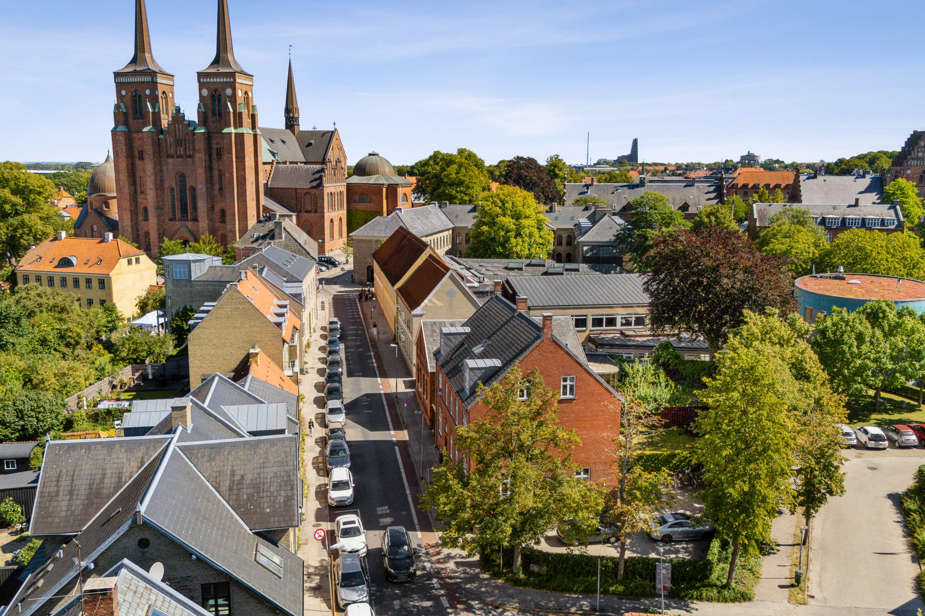 Fremhævet luftfoto billede i fuldskærmstilstand. Billede af Bondetinget 9, 1., 4000 Roskilde