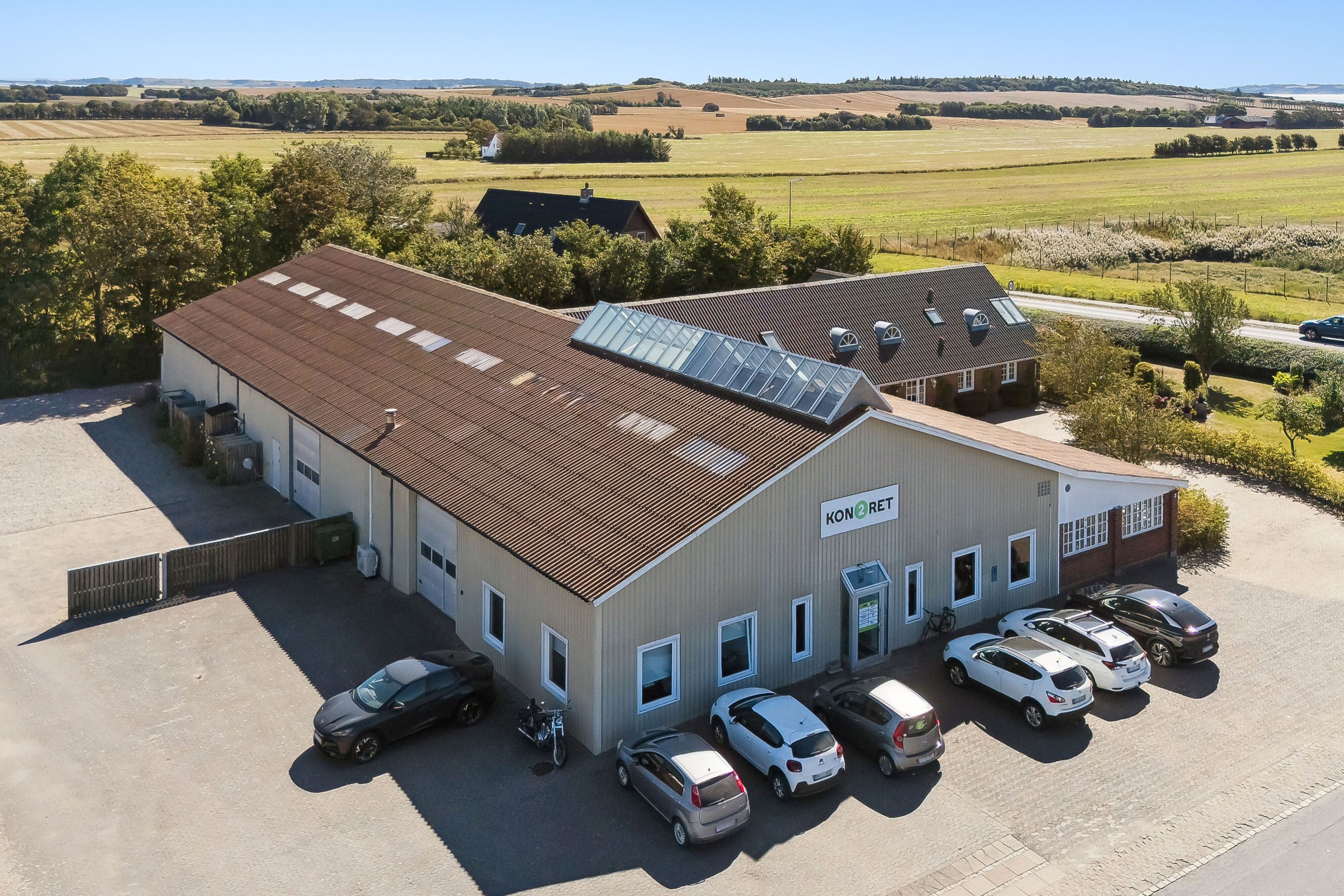 Miniaturebillede 1: luftfoto ejendommen . Billede af Leopardvej 2, 7700 Thisted