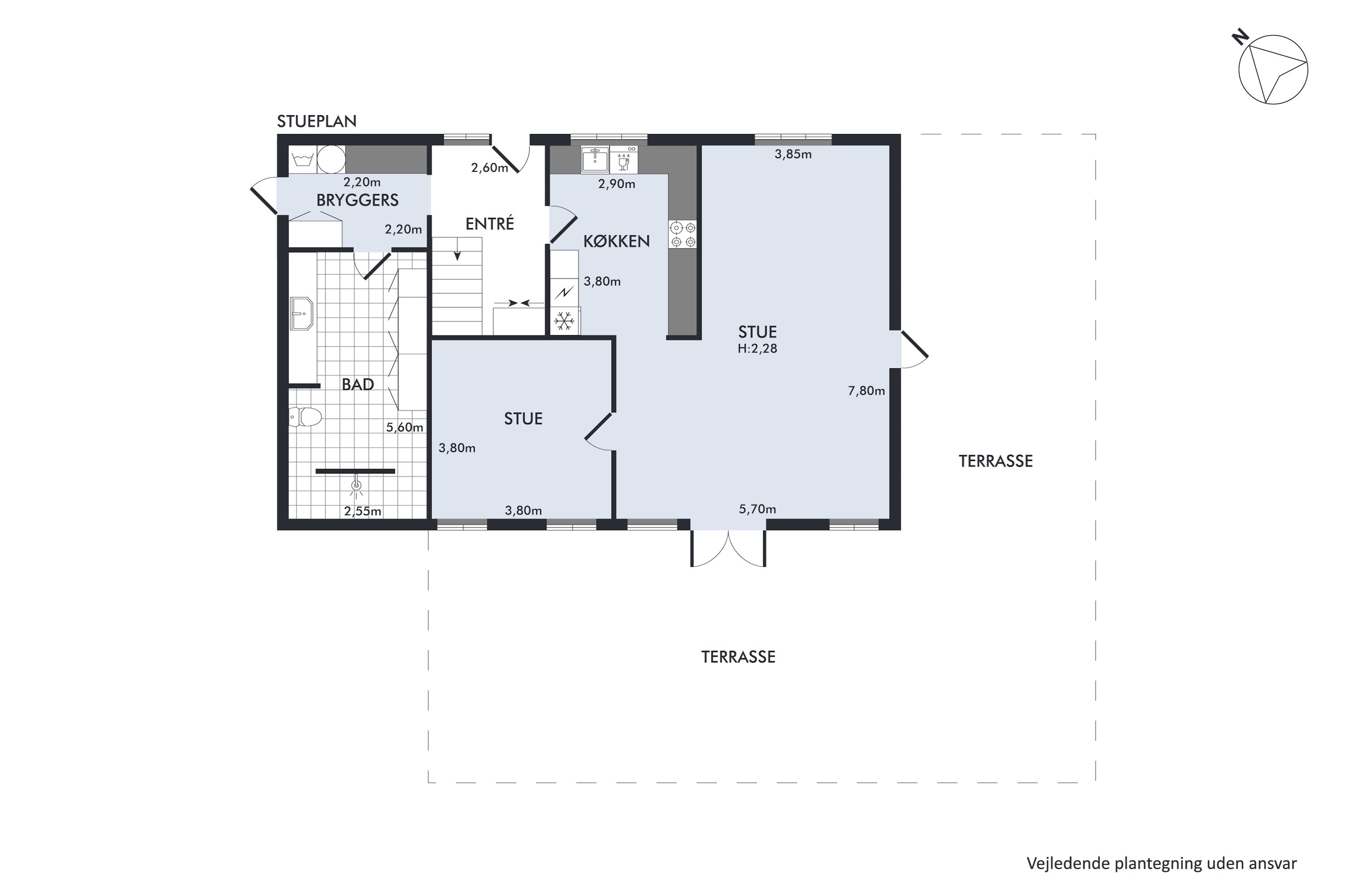 Plantegninger billede af Stenhusevej 9, Vindum, 8850 Bjerringbro