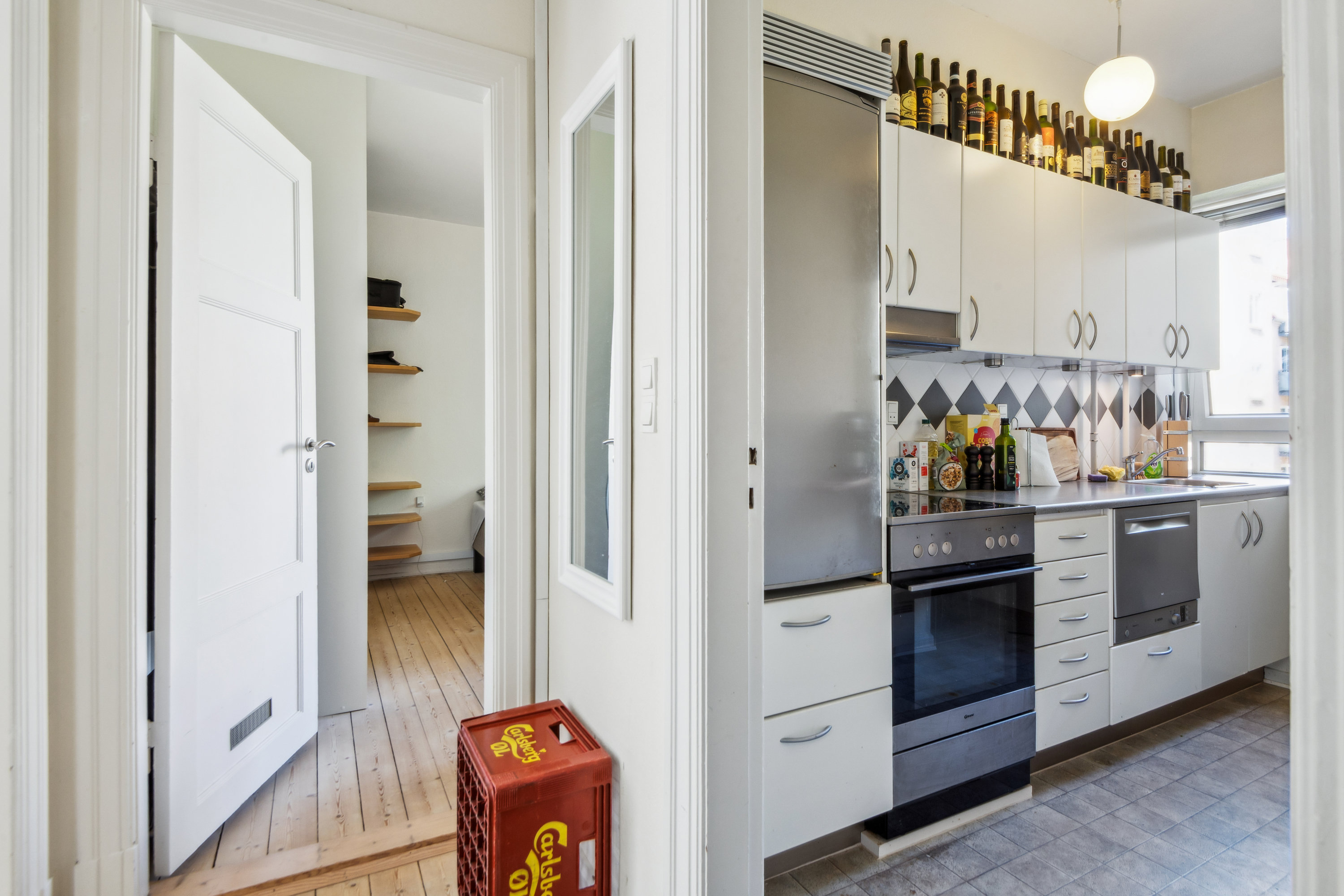 Fremhævet køkken billede i fuldskærmstilstand. Billede af Læsøgade 3, 1. tv., 9000 Aalborg