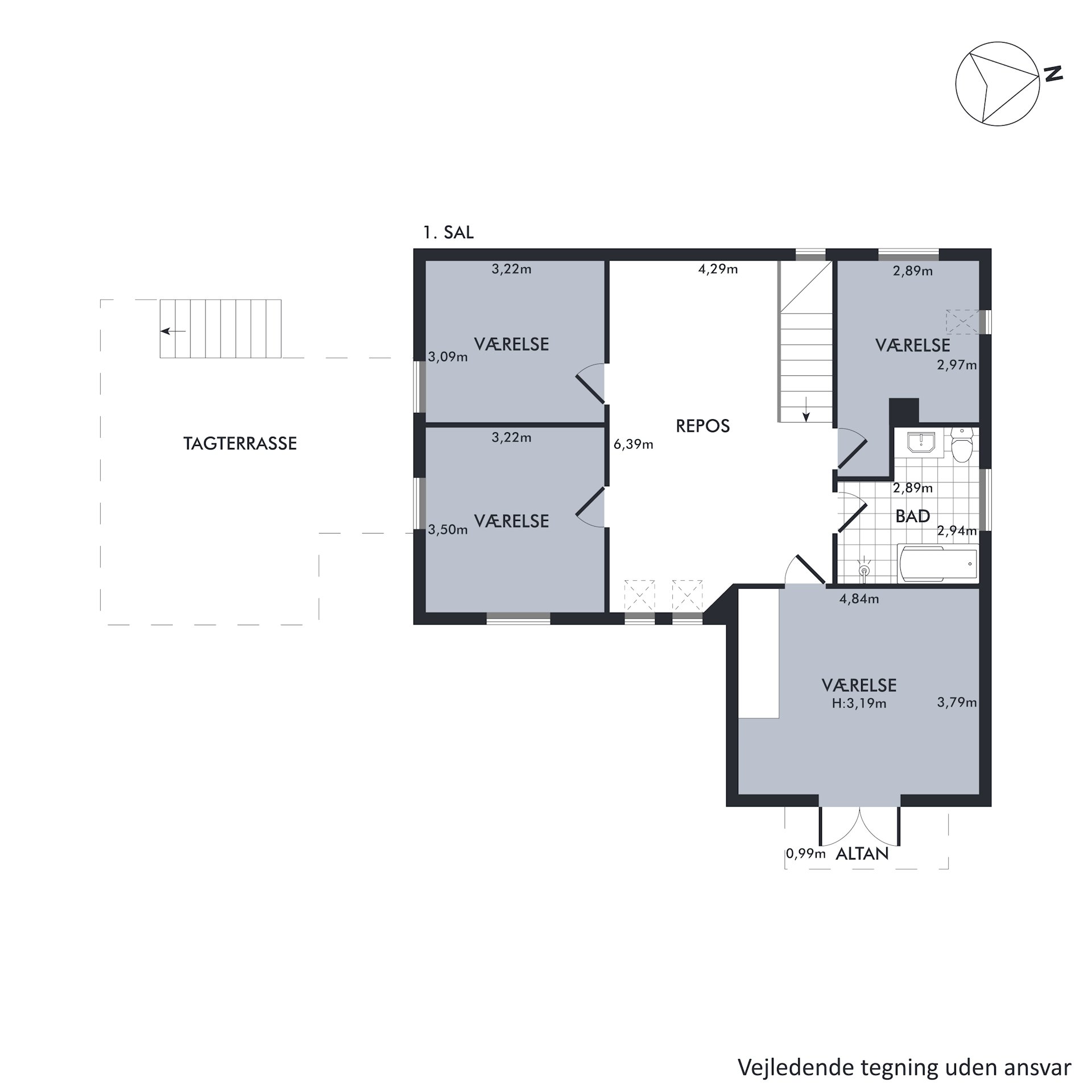 Plantegninger billede af Tjørnevej 10, 8240 Risskov