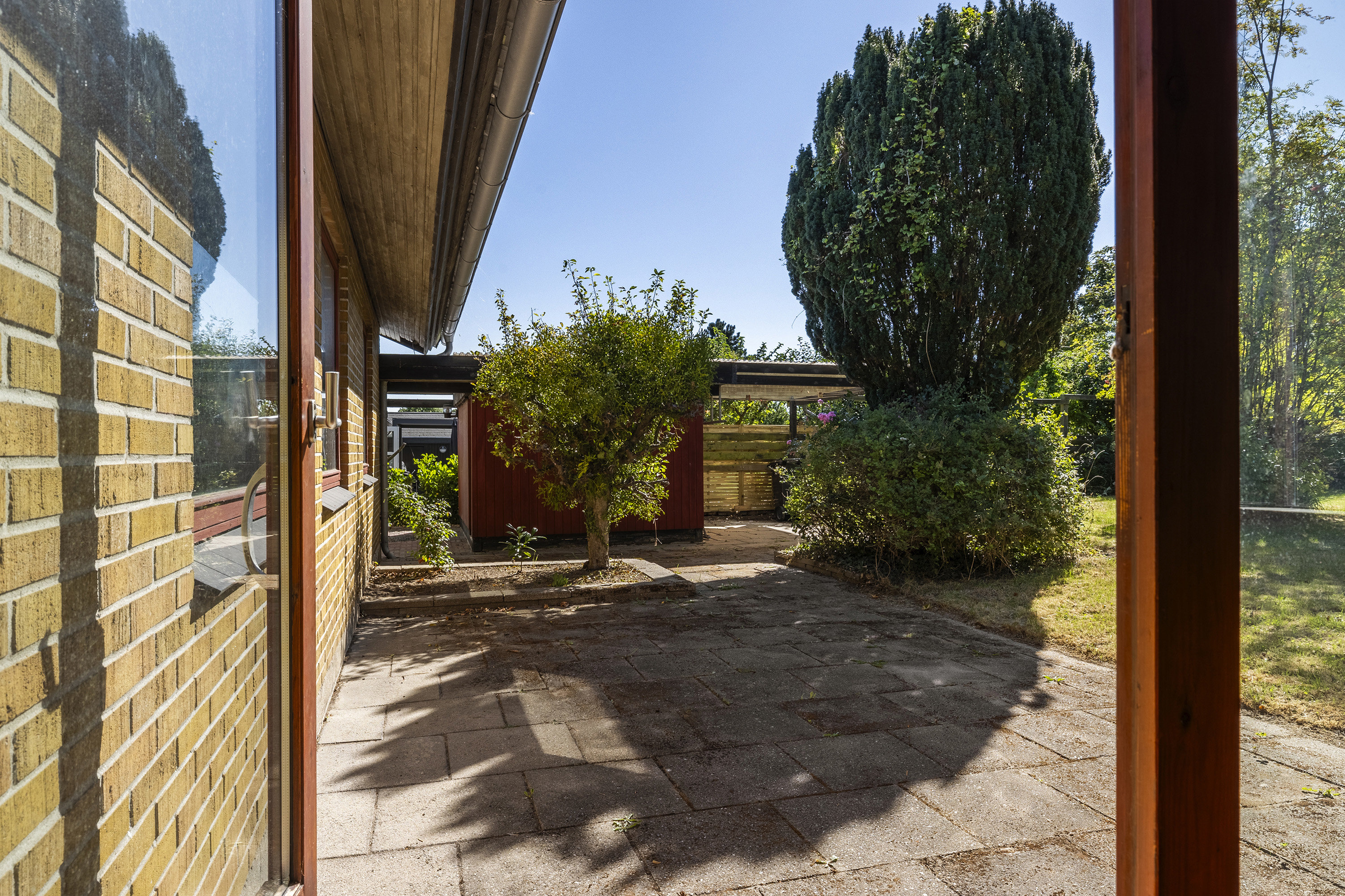 Fremhævet terrasse billede i fuldskærmstilstand. Billede af Humlevænget 5, Korsør Syd, 4220 Korsør