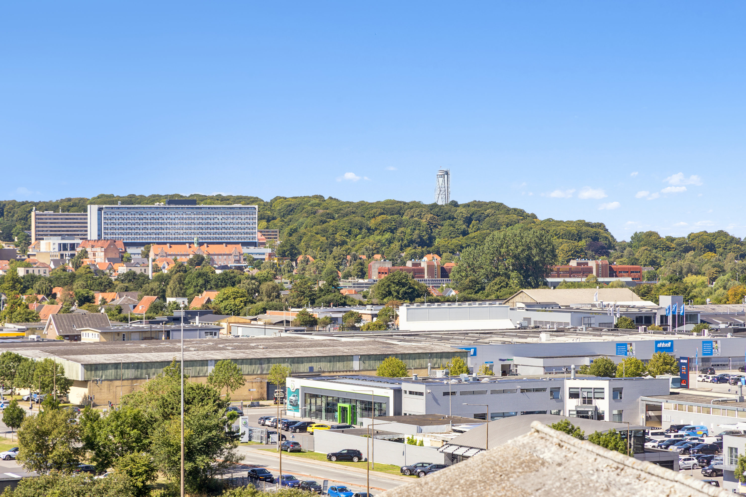 Fremhævet luftfoto billede i fuldskærmstilstand. Billede af Ternevej 1, st.., Frydendal , 9000 Aalborg