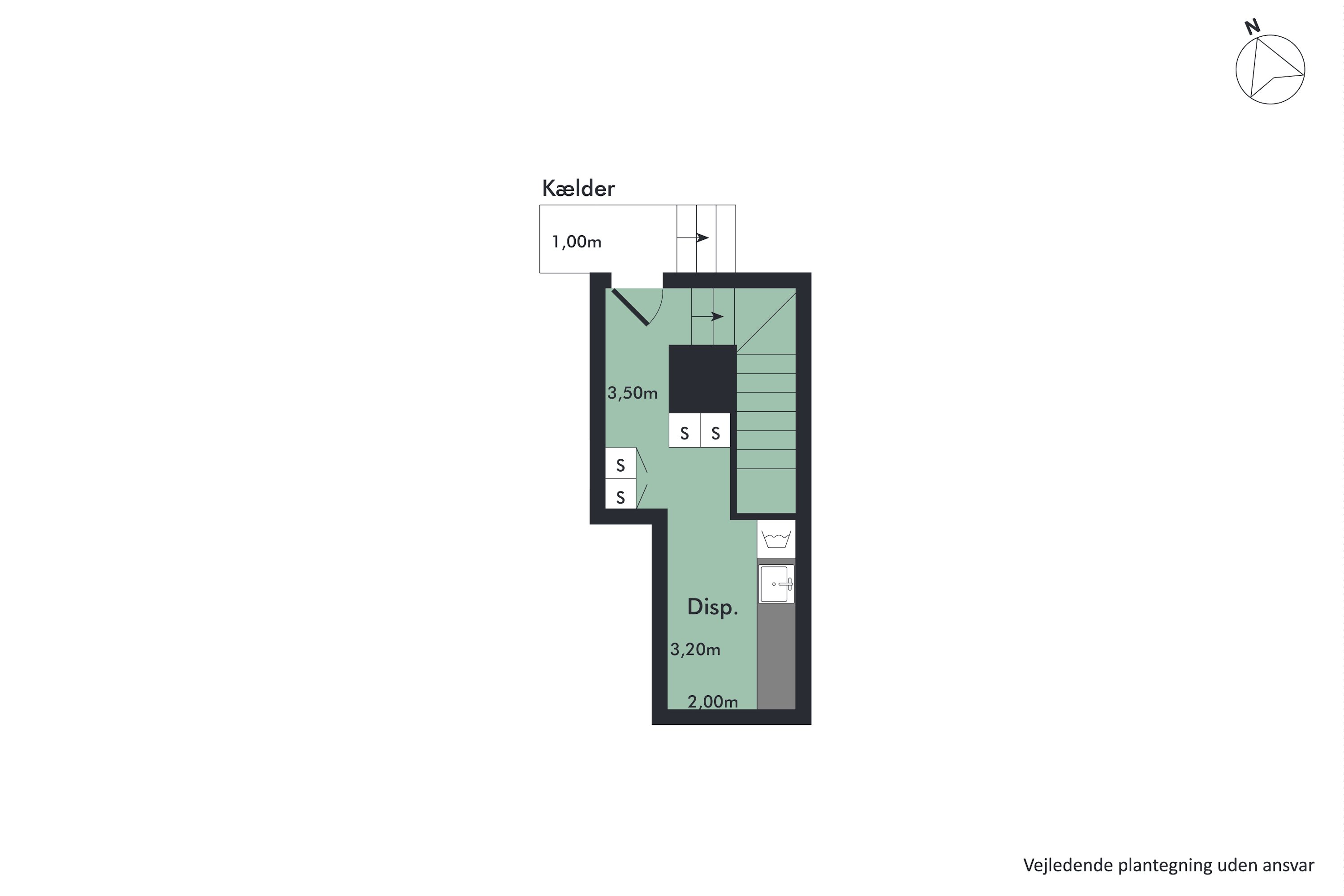 Plantegninger billede af Ternevej 1, st.., Frydendal , 9000 Aalborg