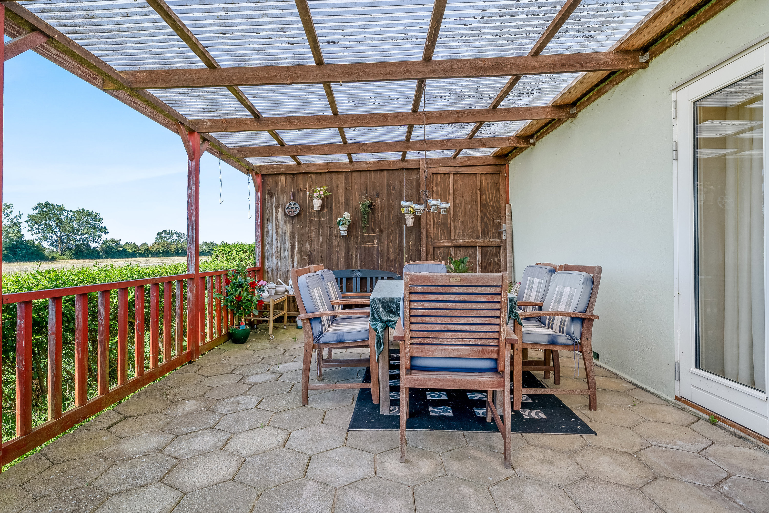 Fremhævet terrasse billede i fuldskærmstilstand. Billede af Engestoftevej 156, Engestofte, 4930 Maribo