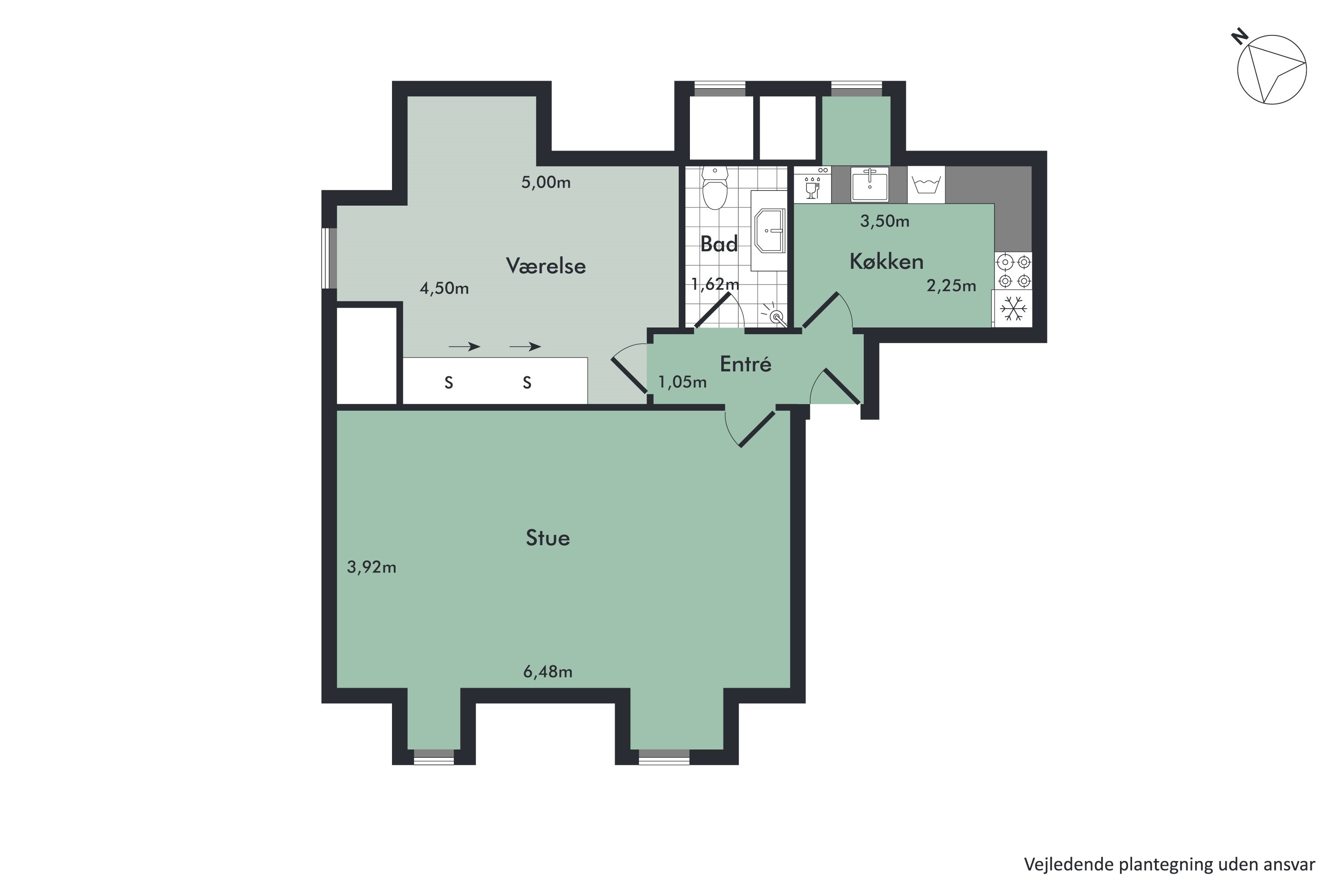 Plantegninger billede af Thistedvej 81A, 3. tv., 9400 Nørresundby