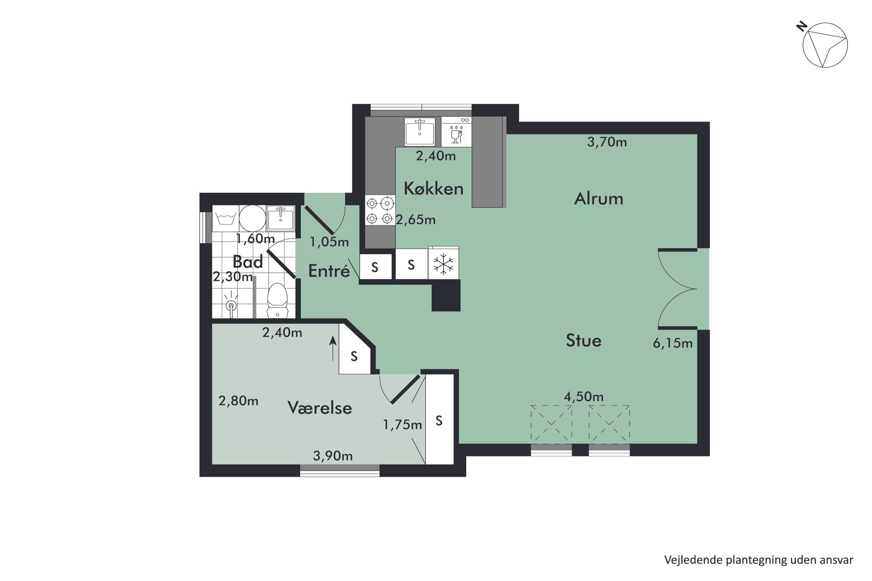 Plantegninger billede af Poppelvej 2, 2., 9000 Aalborg