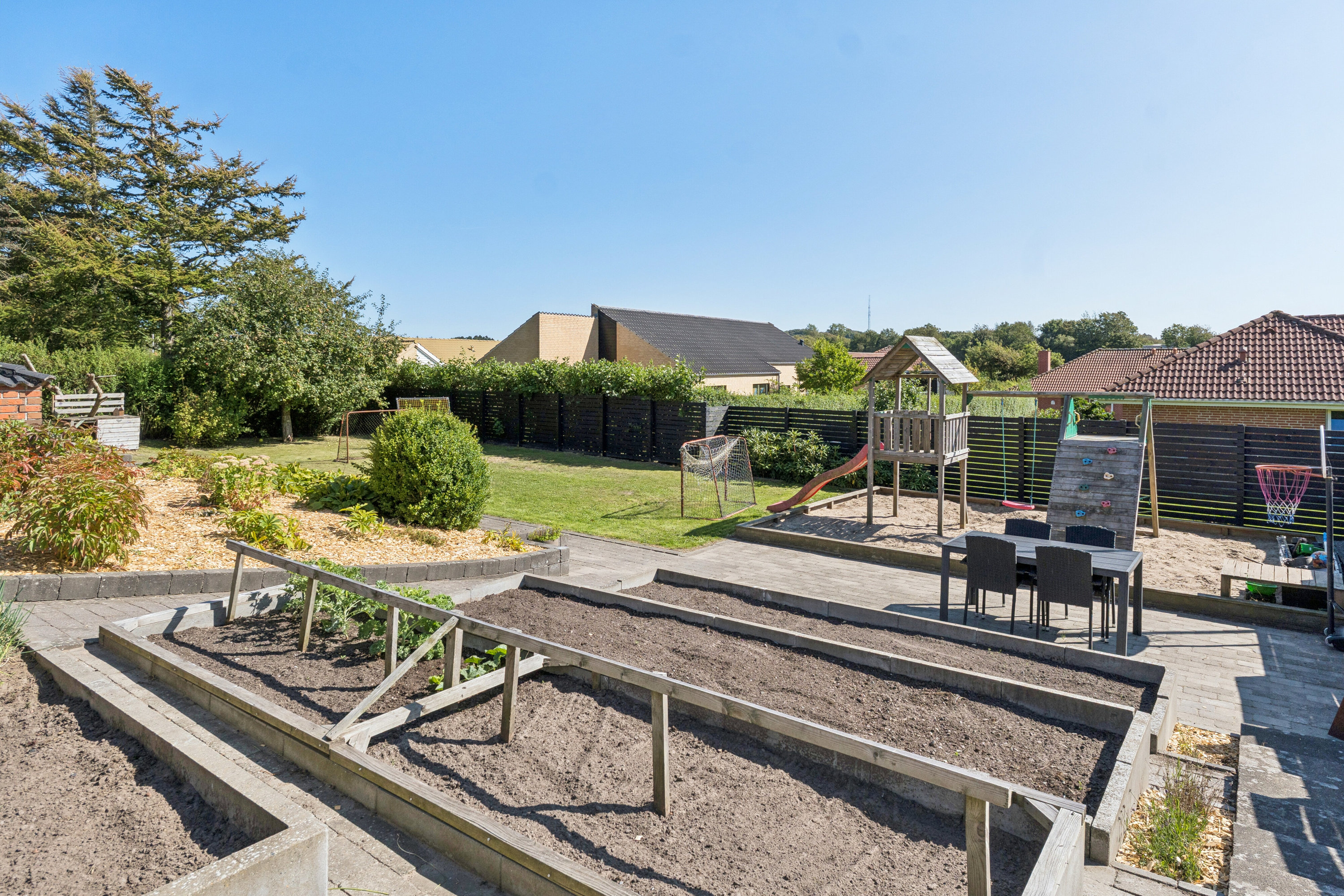 Fremhævet udendørs billede i fuldskærmstilstand. Billede af Bæktoften 34, 9800 Hjørring