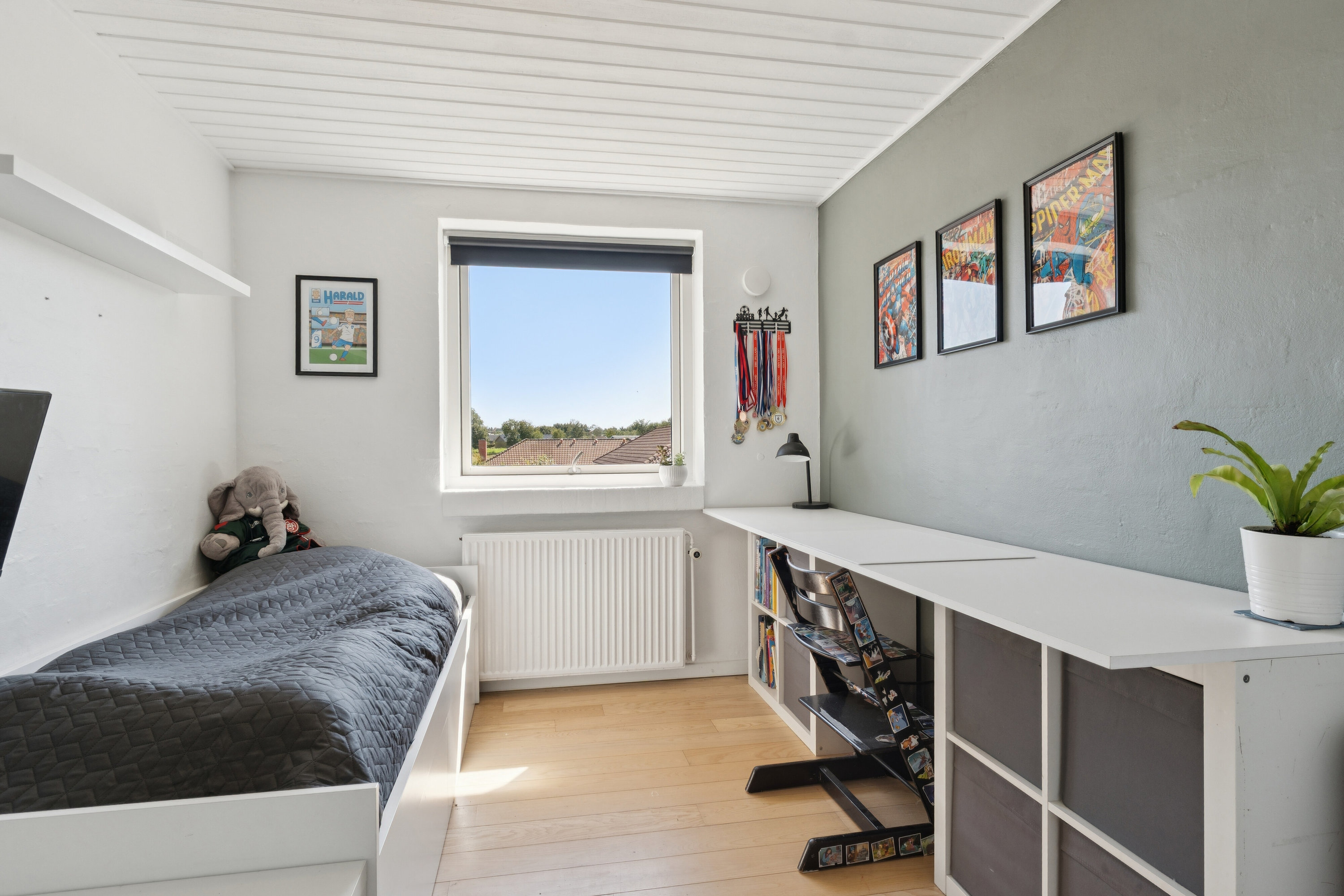 Fremhævet soveværelse billede i fuldskærmstilstand. Billede af Bæktoften 34, 9800 Hjørring