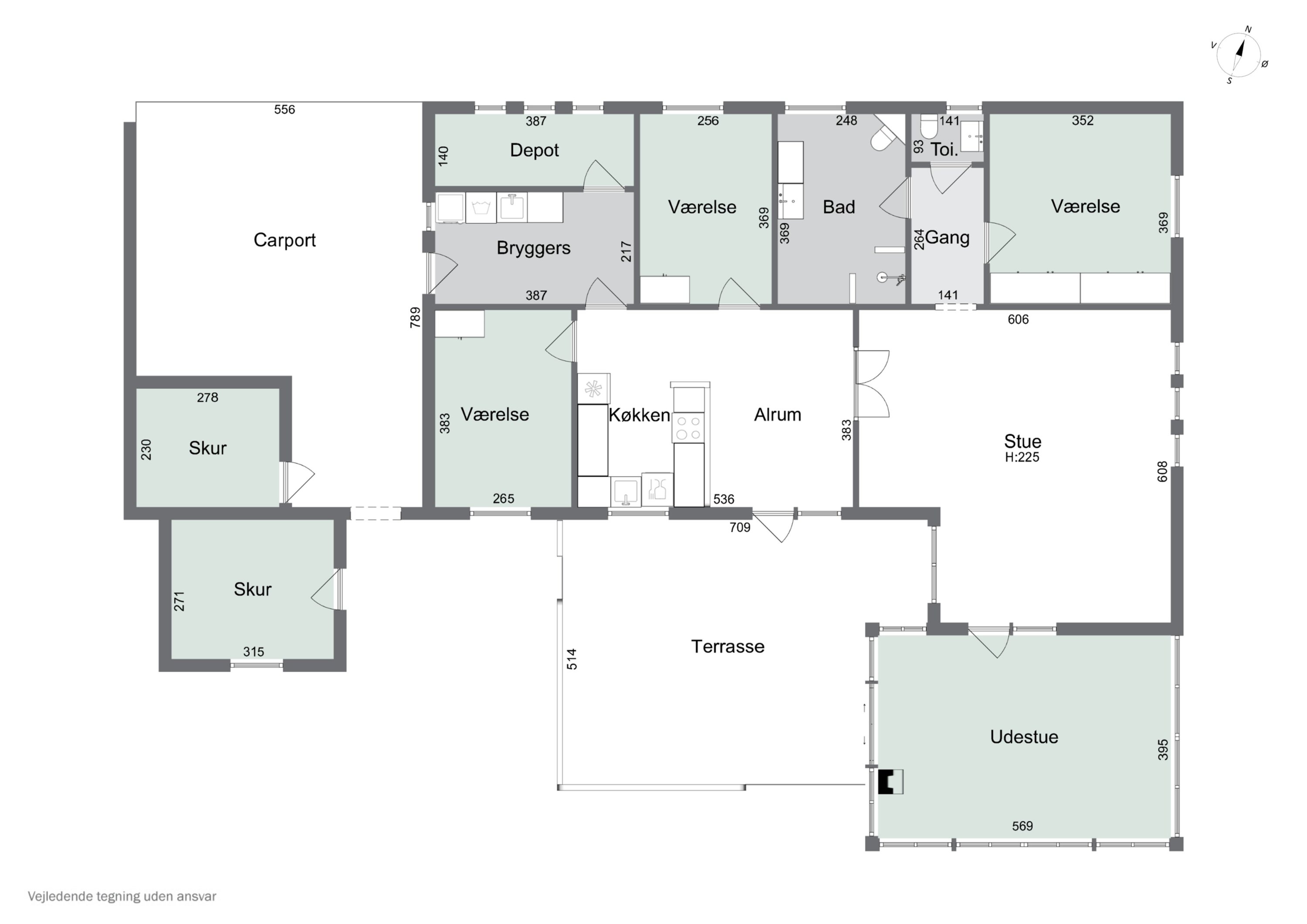 Plantegninger billede af Bæktoften 34, 9800 Hjørring