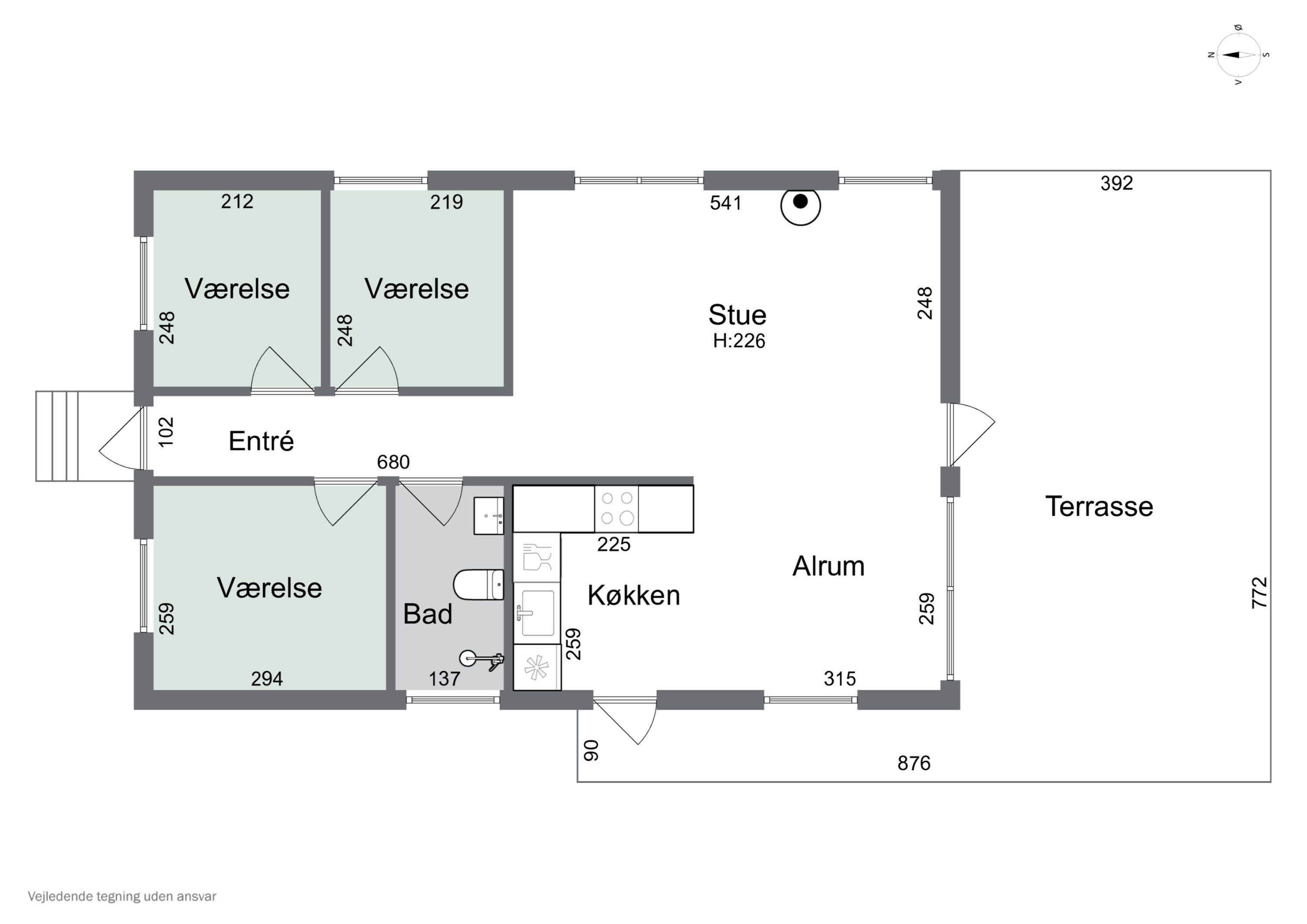Plantegninger billede af Sandlodsvej 36, 4581 Rørvig