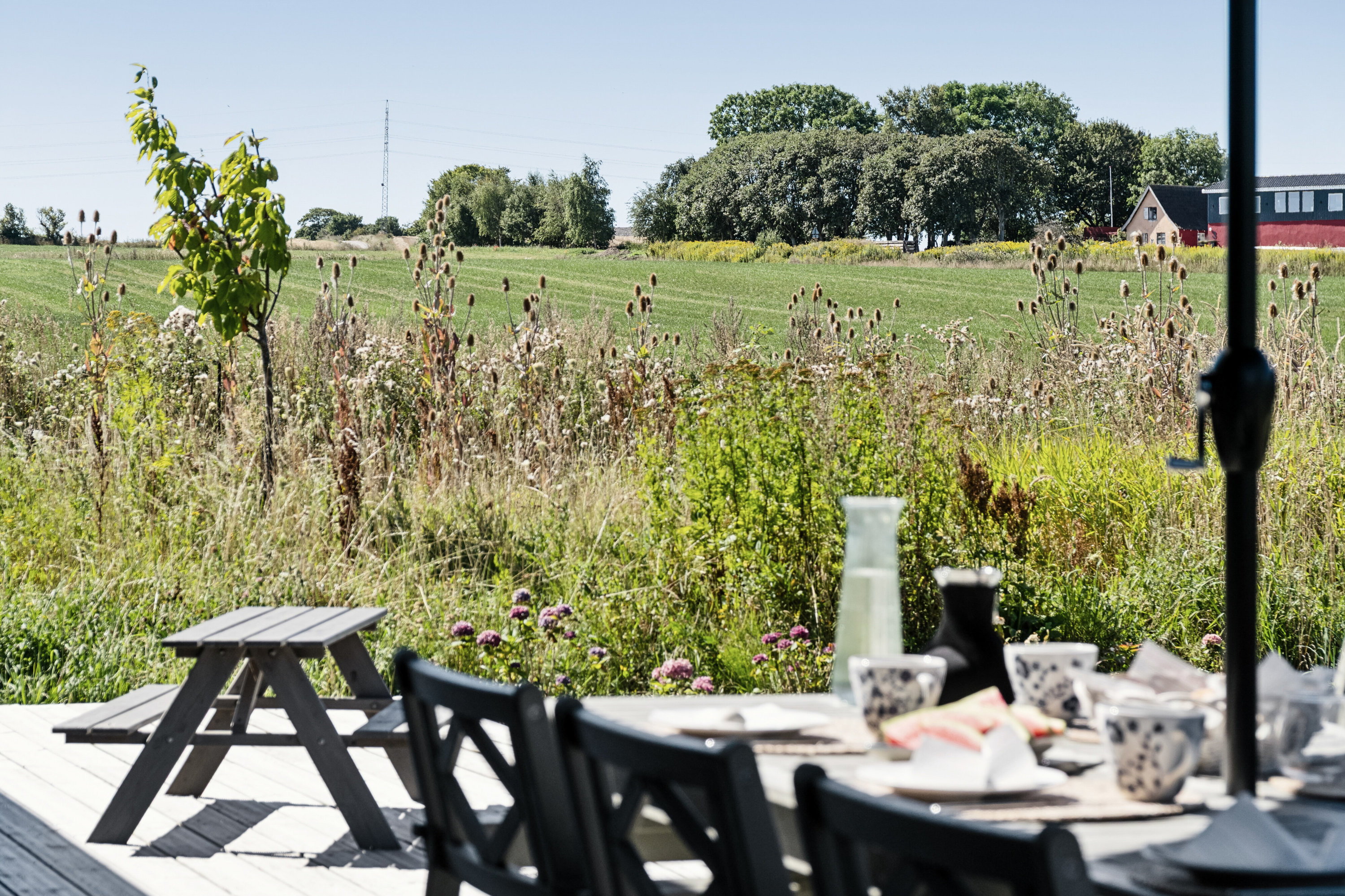 Fremhævet overdækket terrasse billede i fuldskærmstilstand. Billede af Rejenettet 8, Lumsås, 4500 Nykøbing Sj