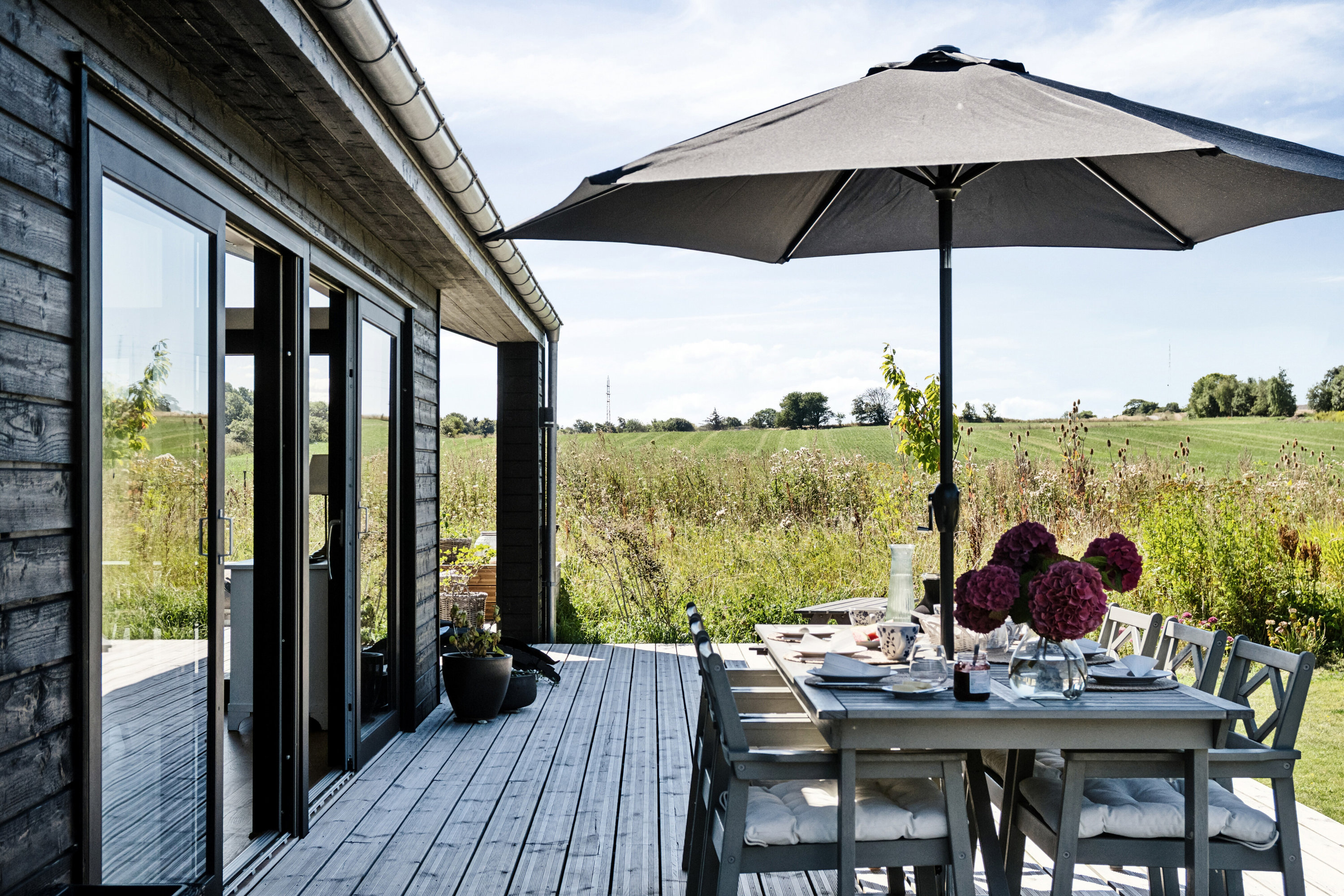 Fremhævet terrasse billede i fuldskærmstilstand. Billede af Rejenettet 8, Lumsås, 4500 Nykøbing Sj