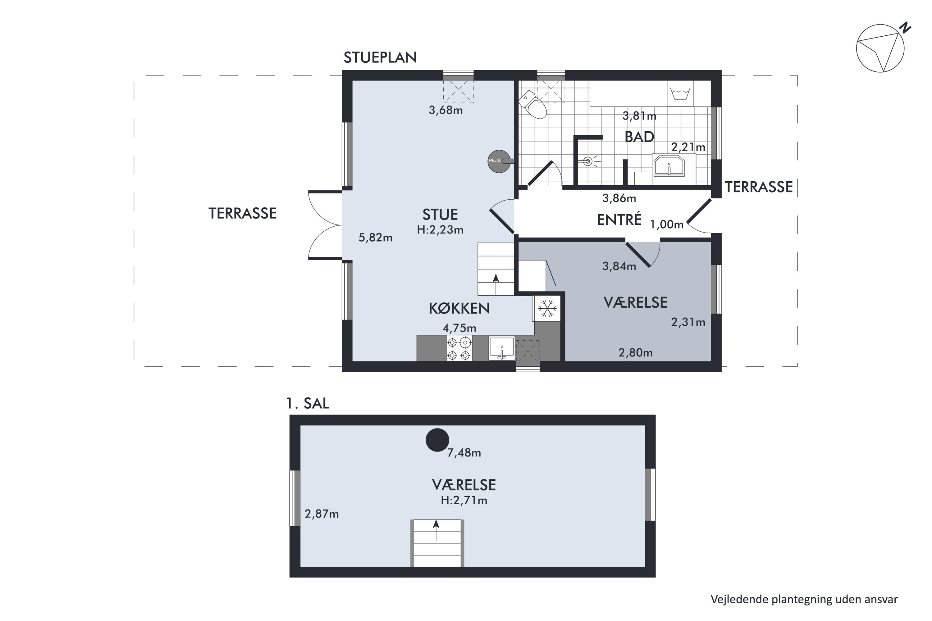 Plantegninger billede af Bygvangen 4, Boeslum Bakker, 8400 Ebeltoft