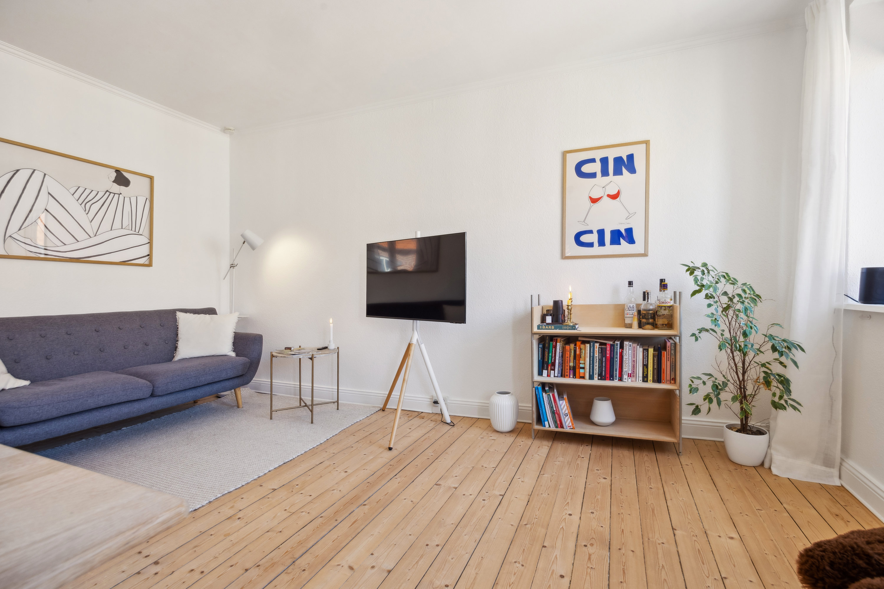 Fremhævet stue billede i fuldskærmstilstand. Billede af Schleppegrellsgade 82, 3. th., 9000 Aalborg