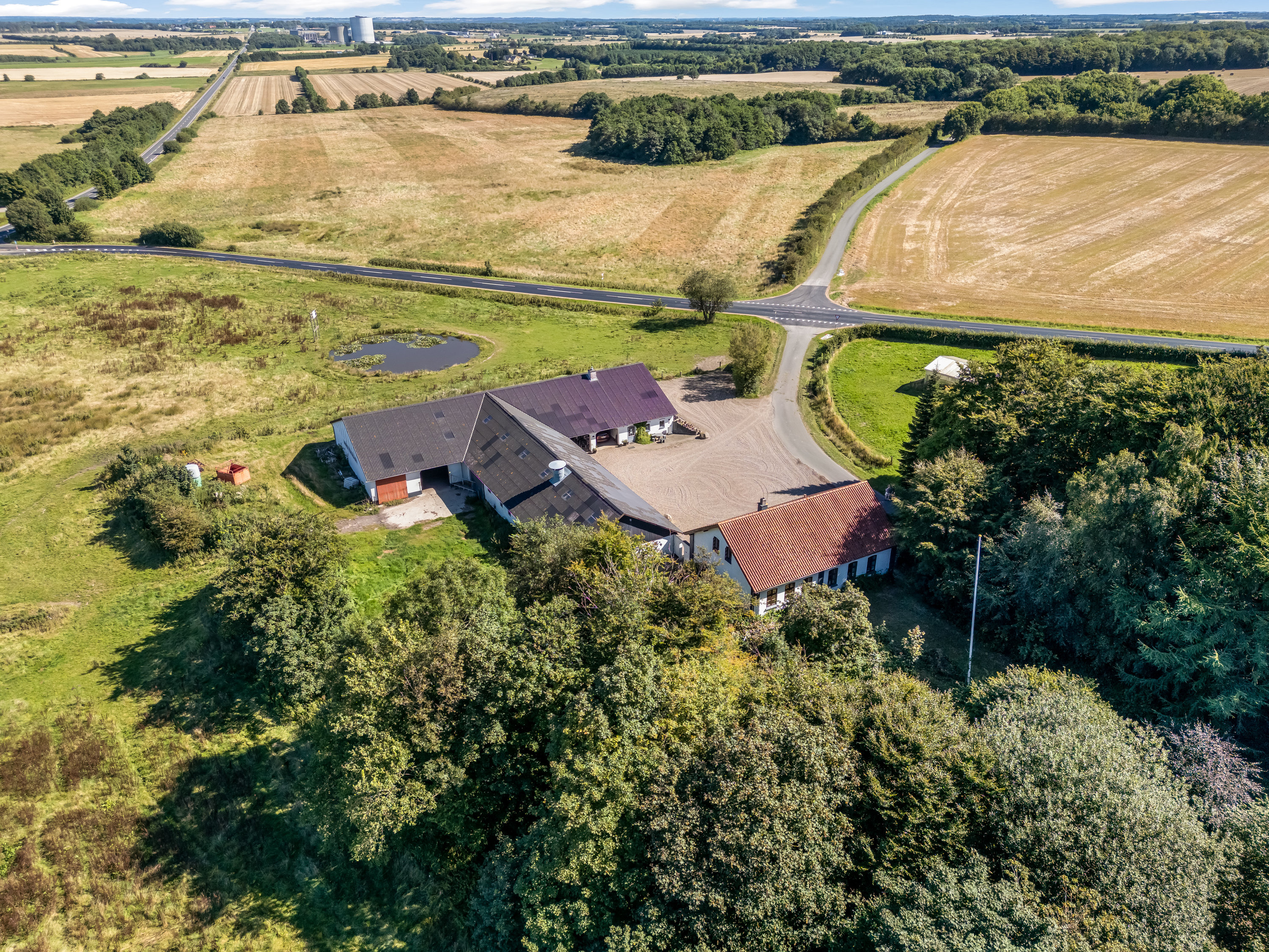 Fremhævet luftfoto billede i fuldskærmstilstand. Billede af Gammel Toftlundvej 8, Rurup, 6520 Toftlund