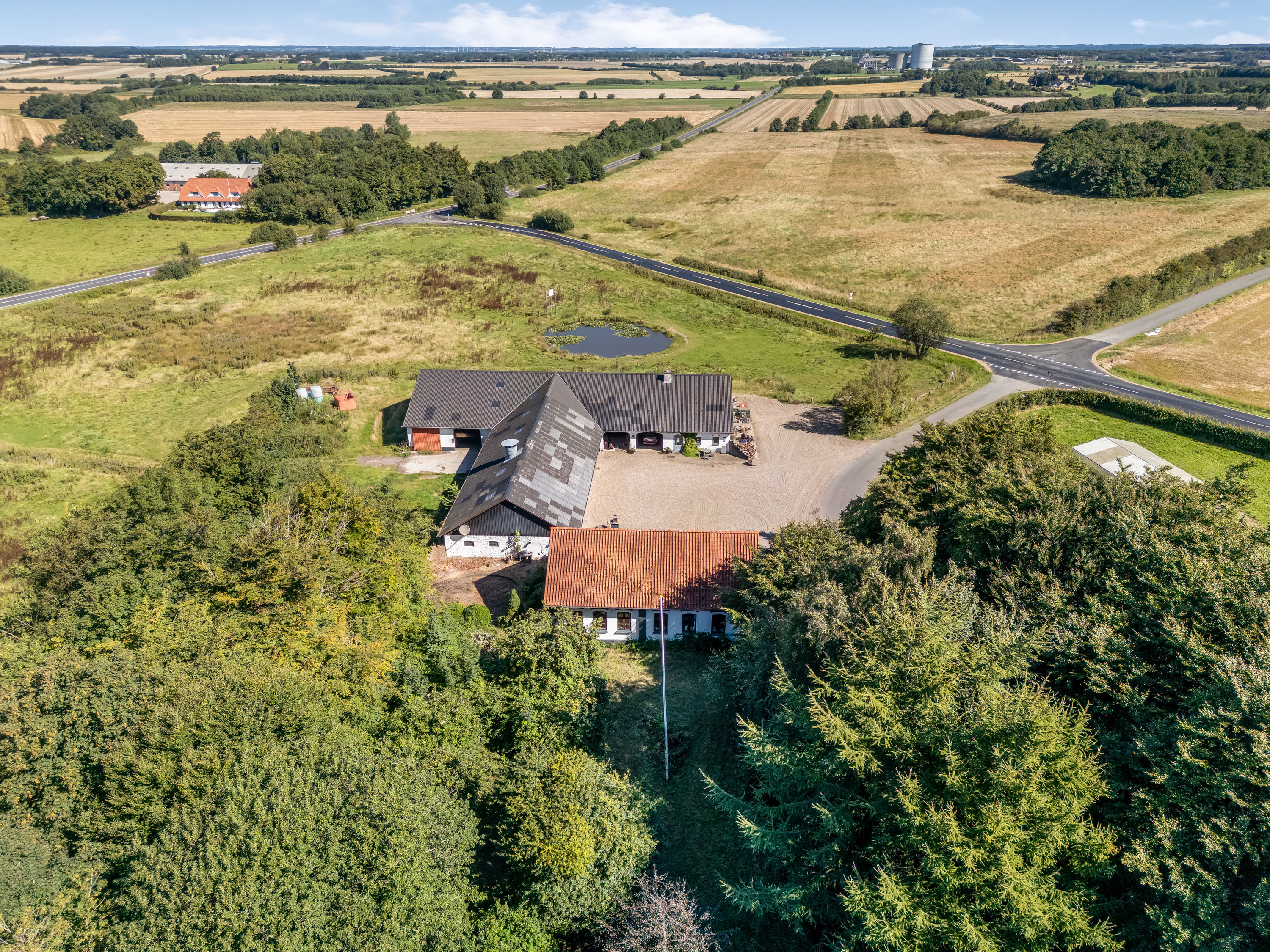 Fremhævet luftfoto billede i fuldskærmstilstand. Billede af Gammel Toftlundvej 8, Rurup, 6520 Toftlund