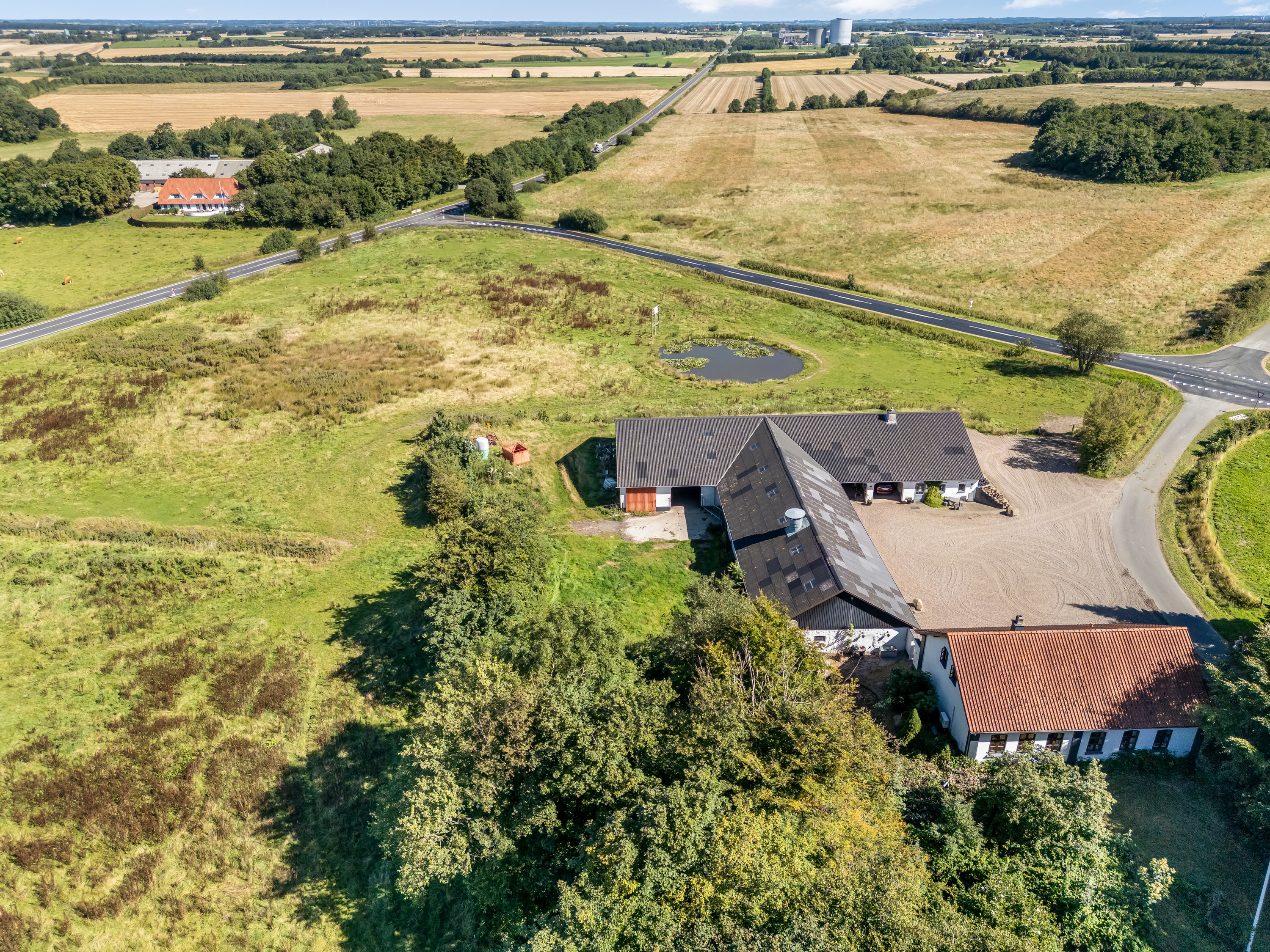 Fremhævet luftfoto billede i fuldskærmstilstand. Billede af Gammel Toftlundvej 8, Rurup, 6520 Toftlund