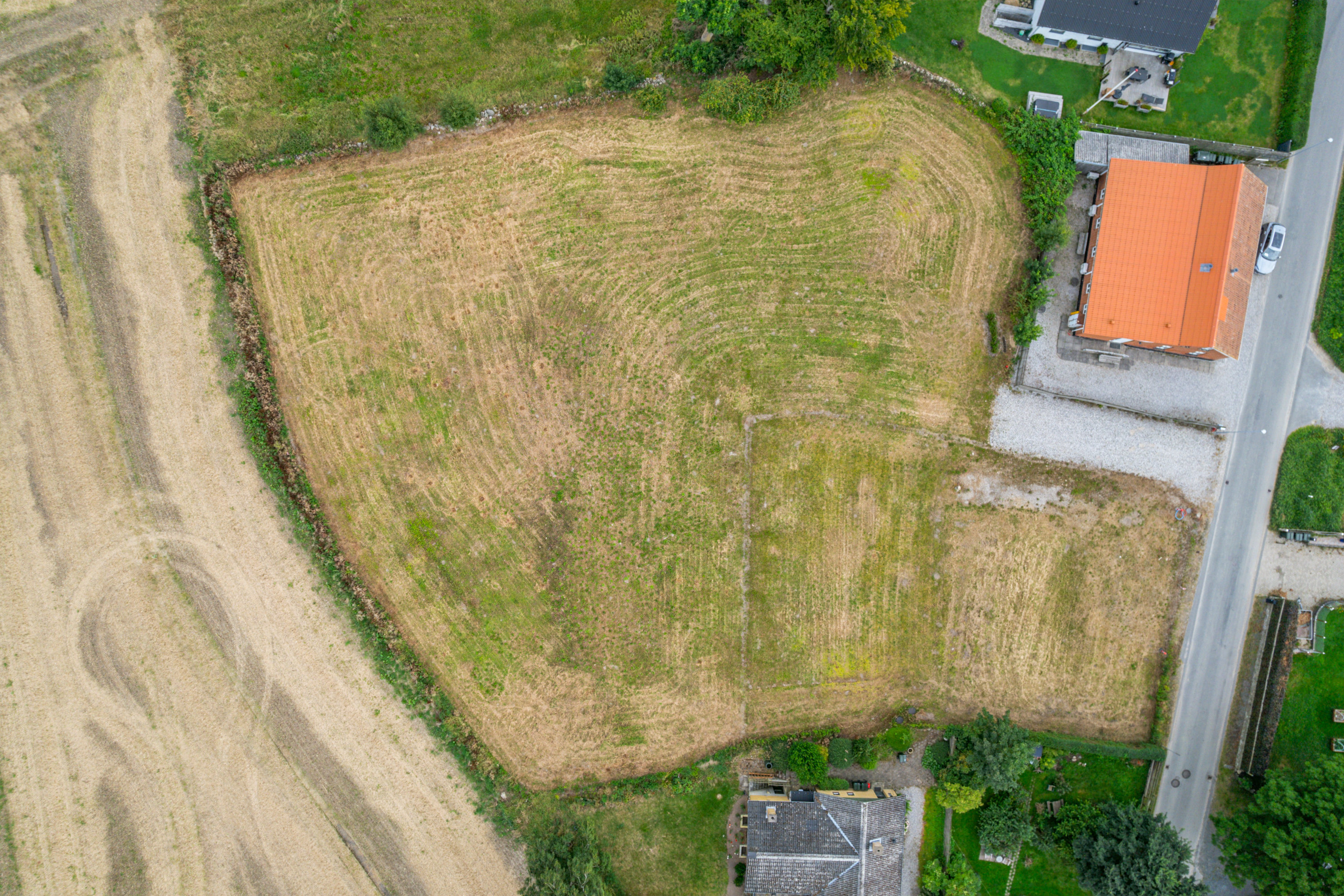 Fremhævet luftfoto billede i fuldskærmstilstand. Billede af Sønderholmvej 18A, Krajbjerg, 8543 Hornslet