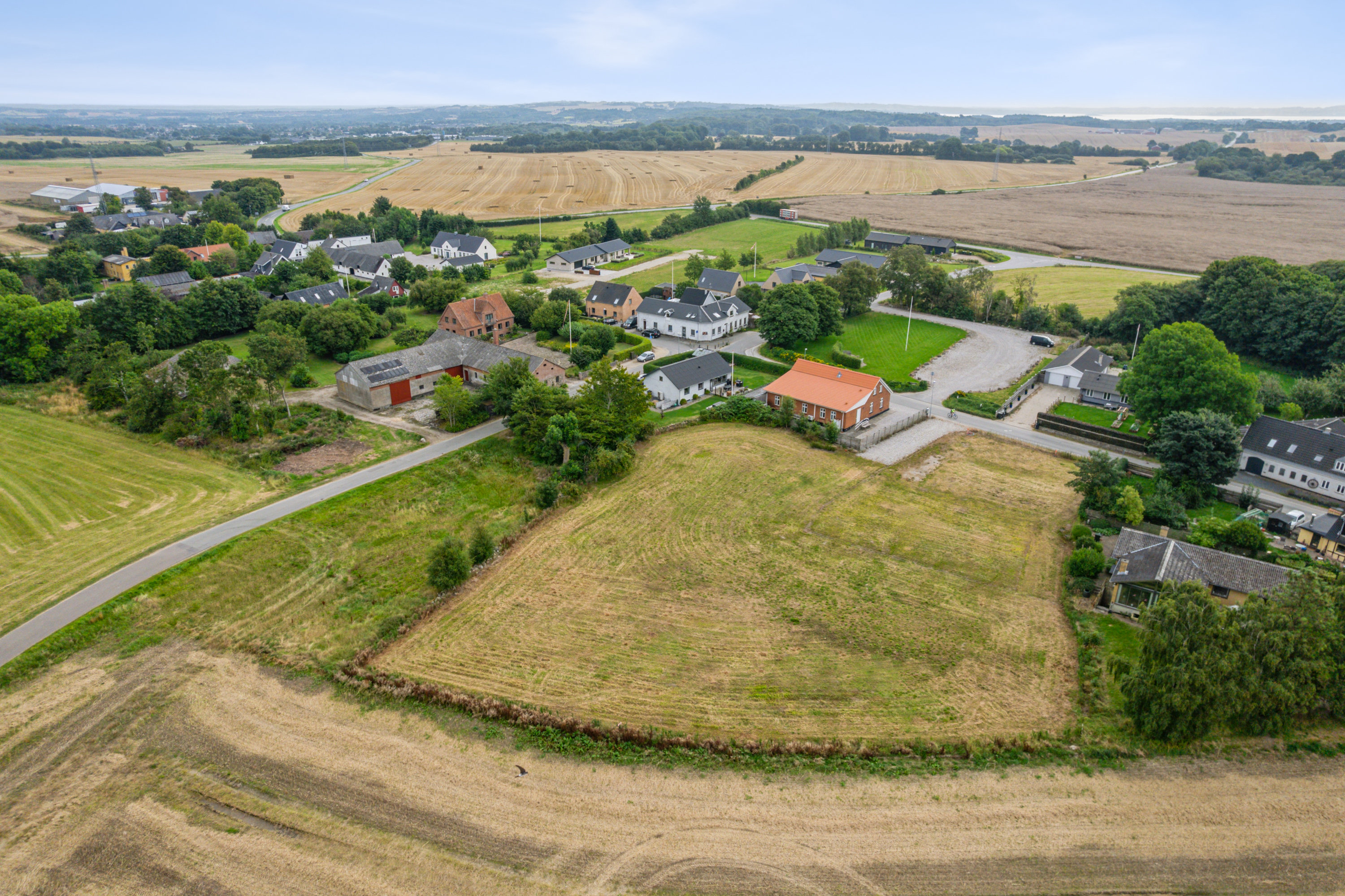 Miniaturebillede 2: luftfoto. Billede af Sønderholmvej 18A, Krajbjerg, 8543 Hornslet