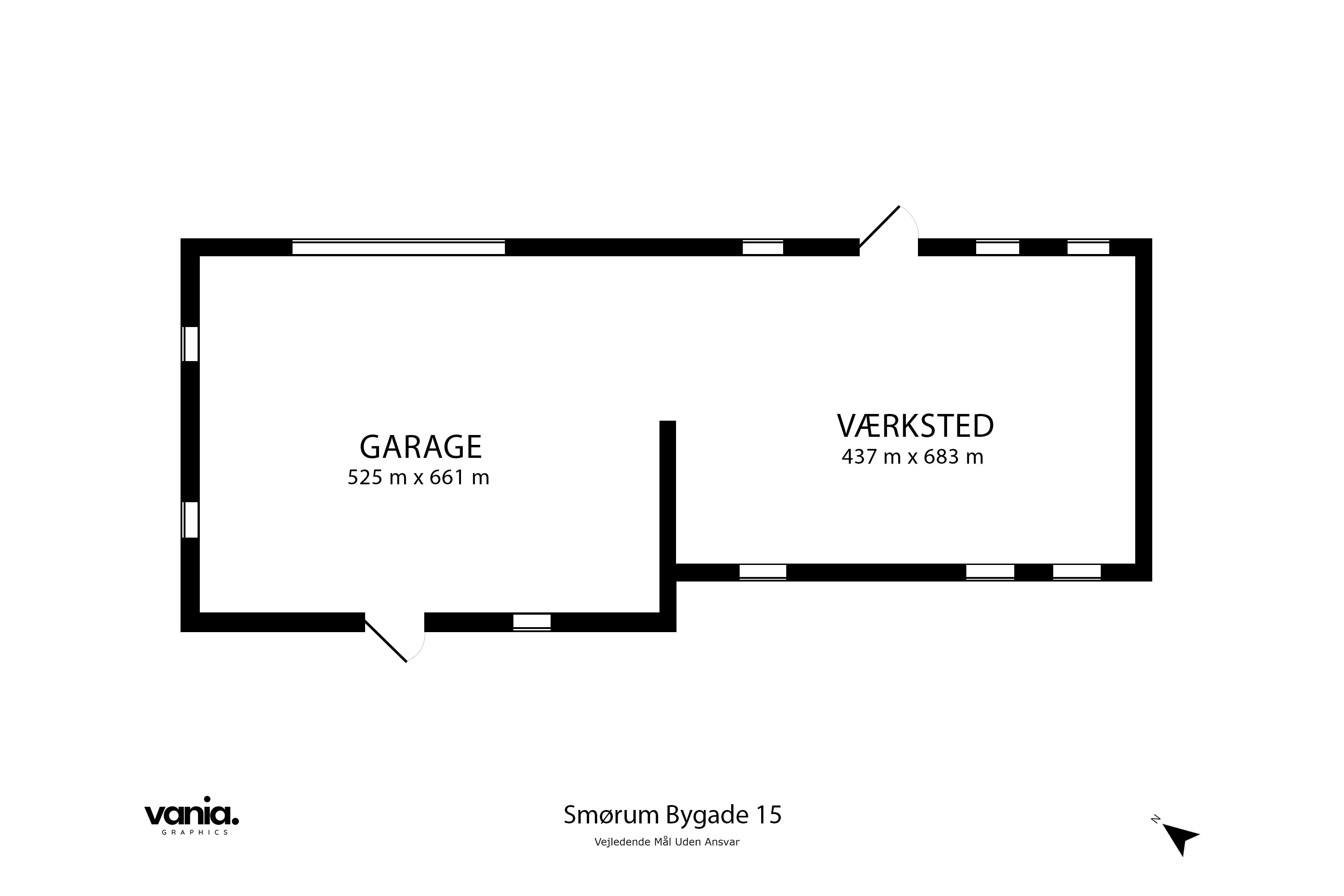 Plantegninger billede af Smørum Bygade 15, Smørumovre, 2765 Smørum
