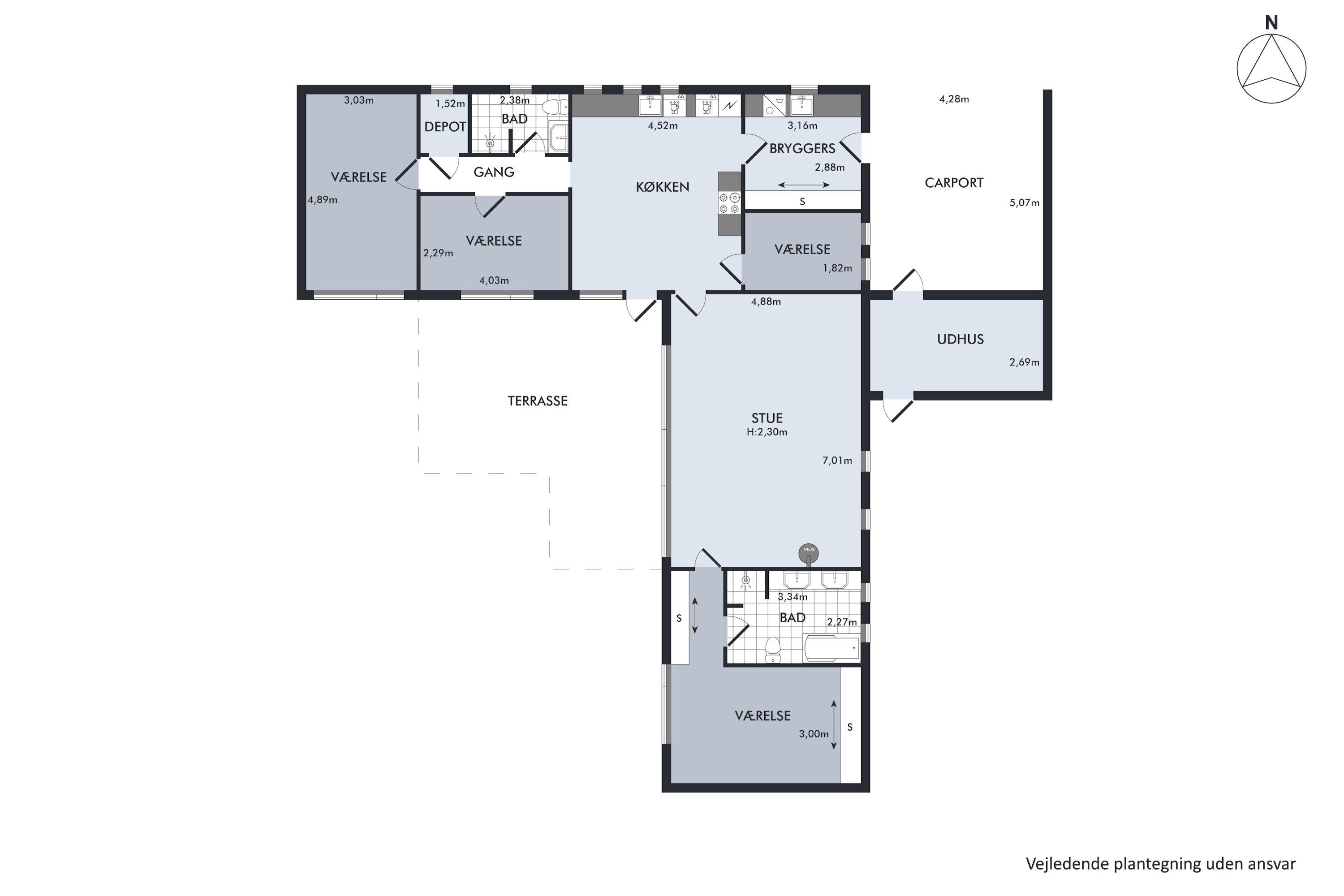Plantegninger billede af Stejlbjerg 26, 8543 Hornslet